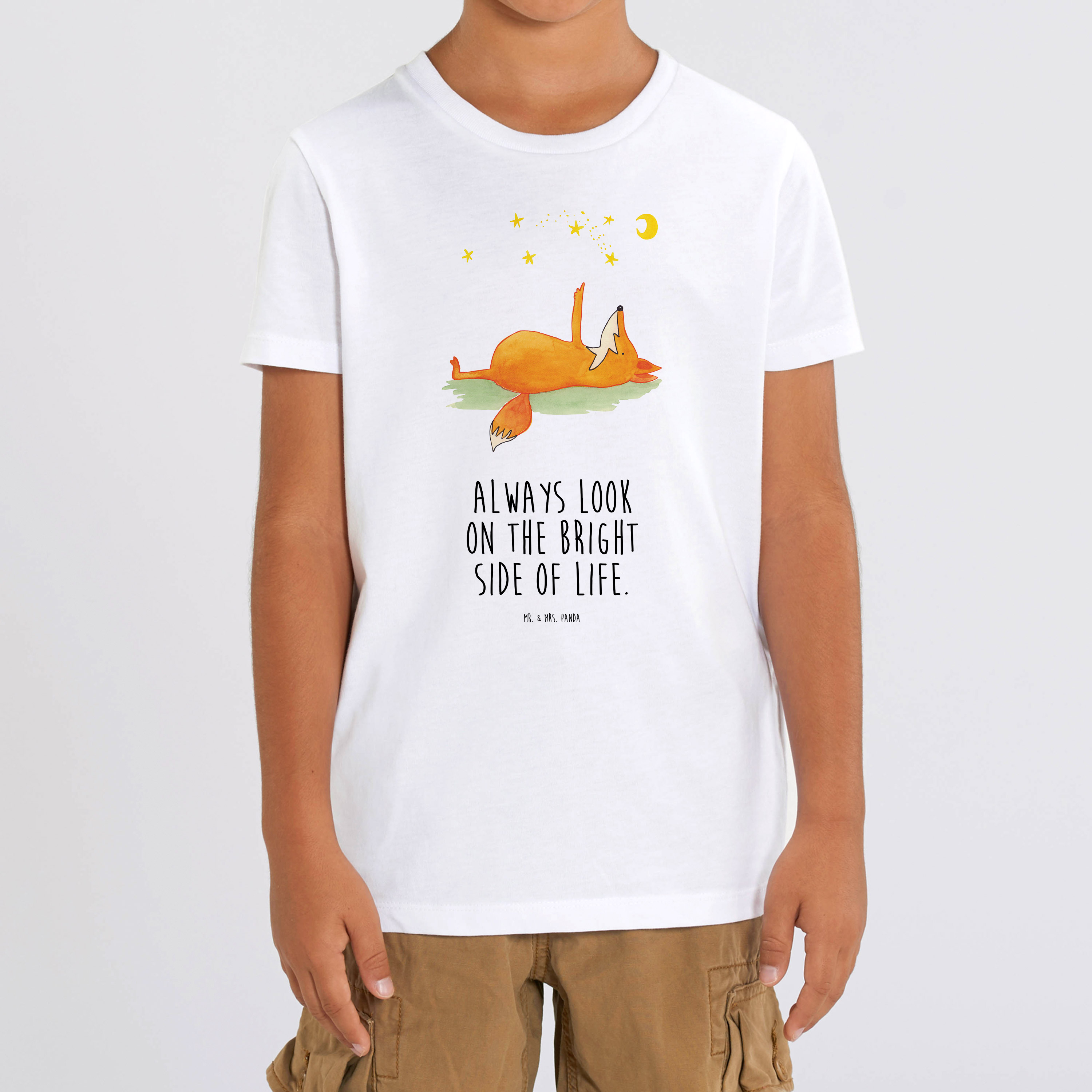 Organic Kinder T-Shirt Fuchs Sterne