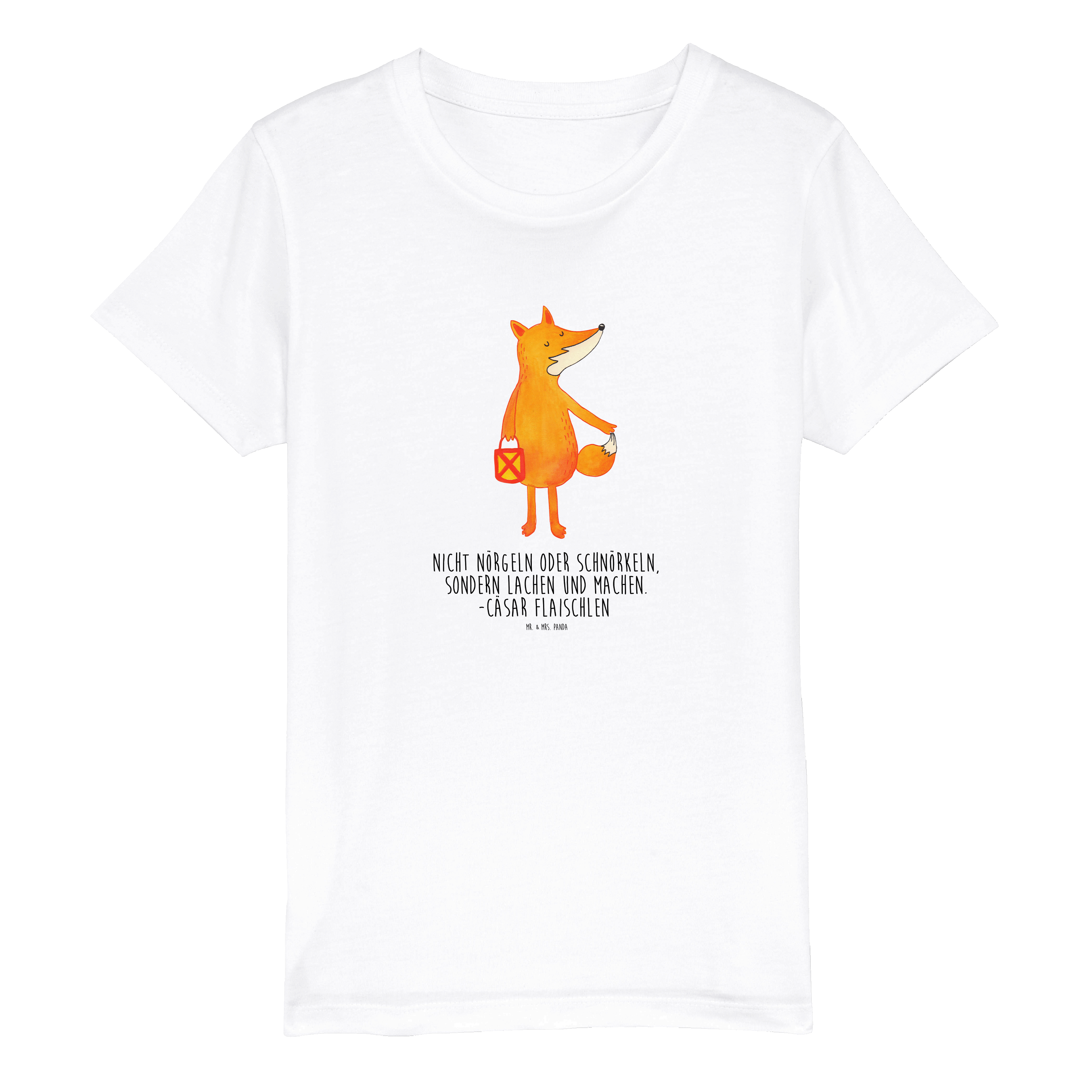 Organic Kinder T-Shirt Fuchs Laterne