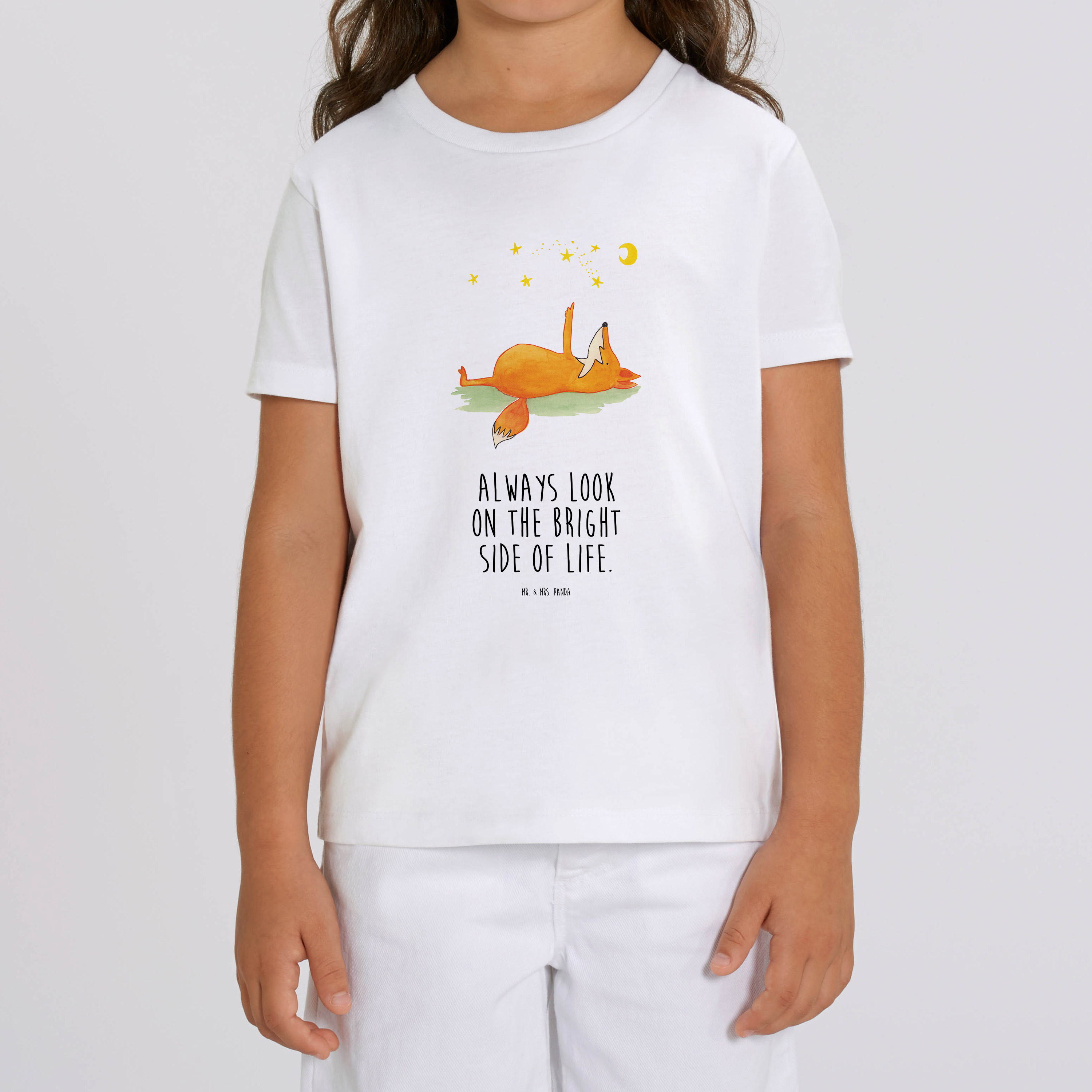 Organic Kinder T-Shirt Fuchs Sterne