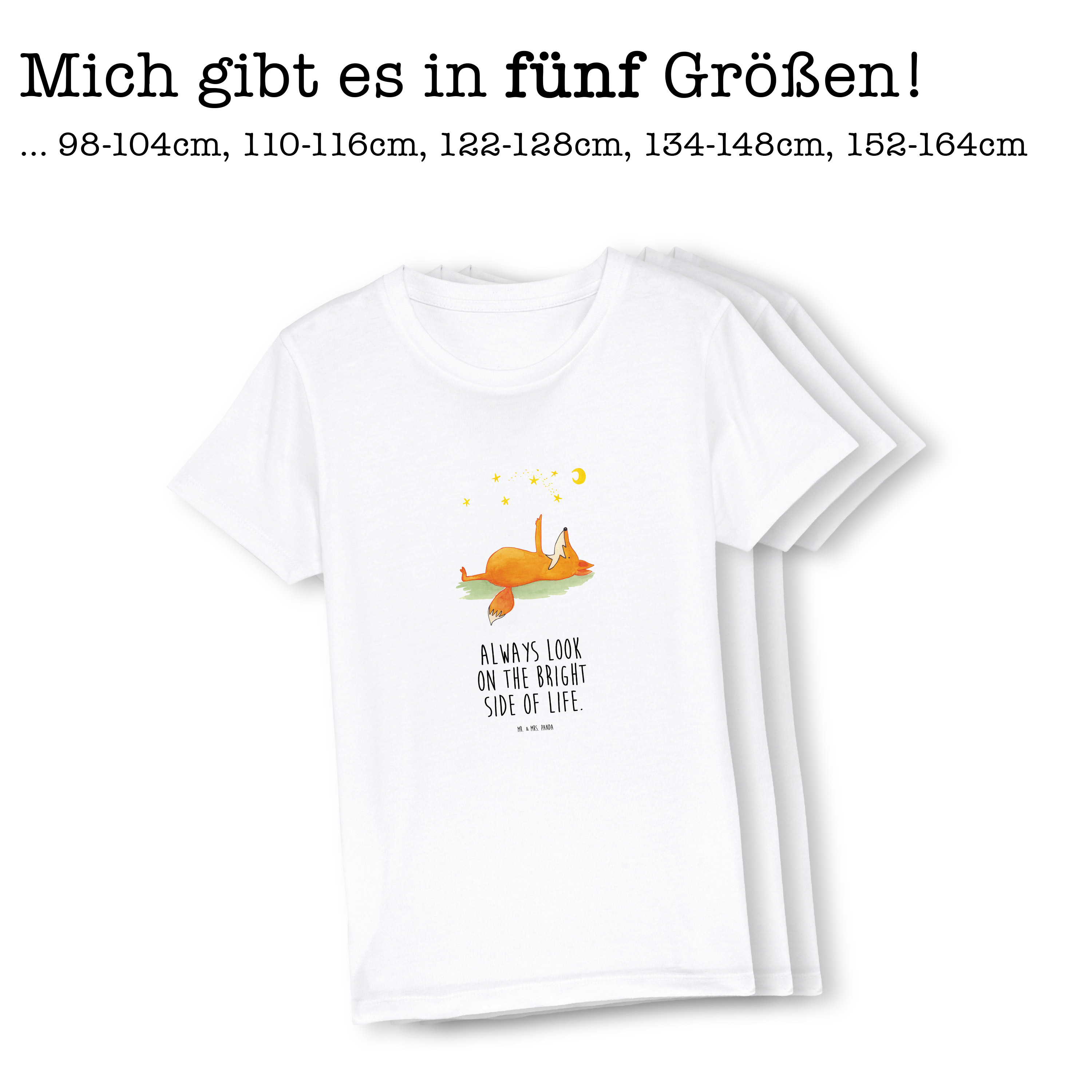 Organic Kinder T-Shirt Fuchs Sterne