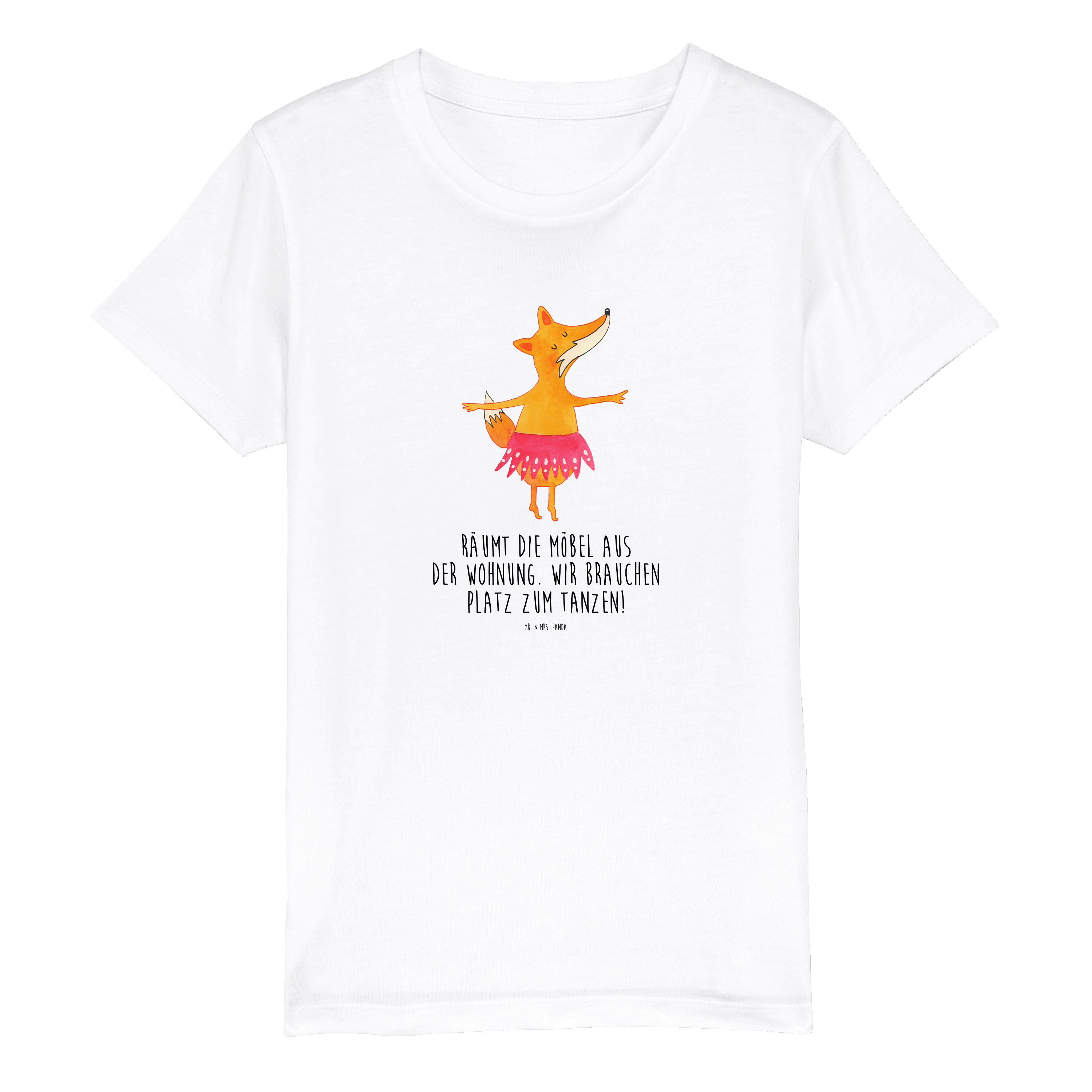 Organic Kinder T-Shirt Fuchs Ballerina