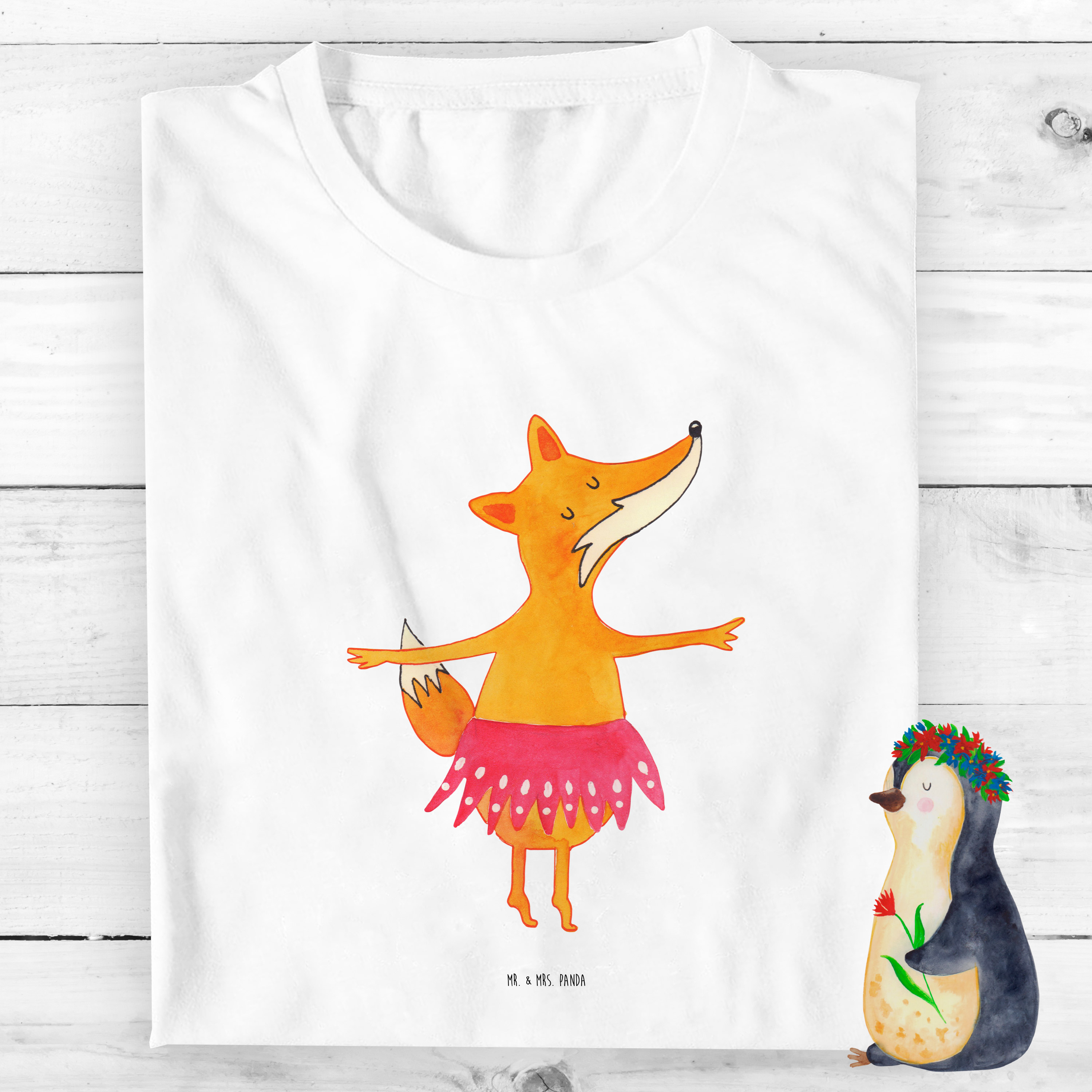 Organic Kinder T-Shirt Fuchs Ballerina