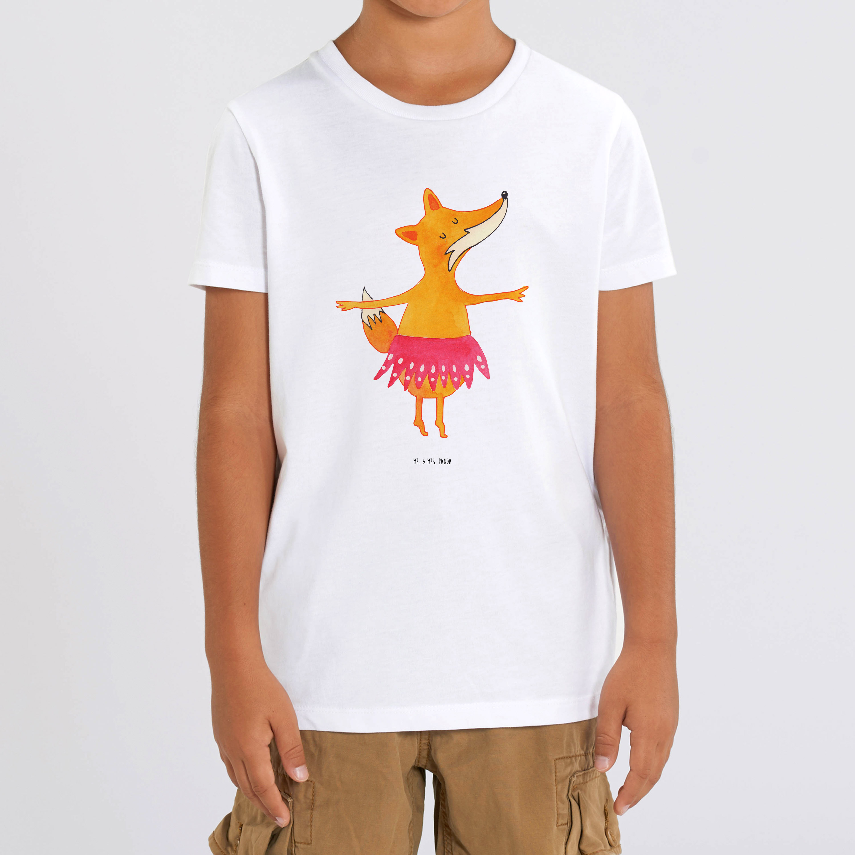 Organic Kinder T-Shirt Fuchs Ballerina