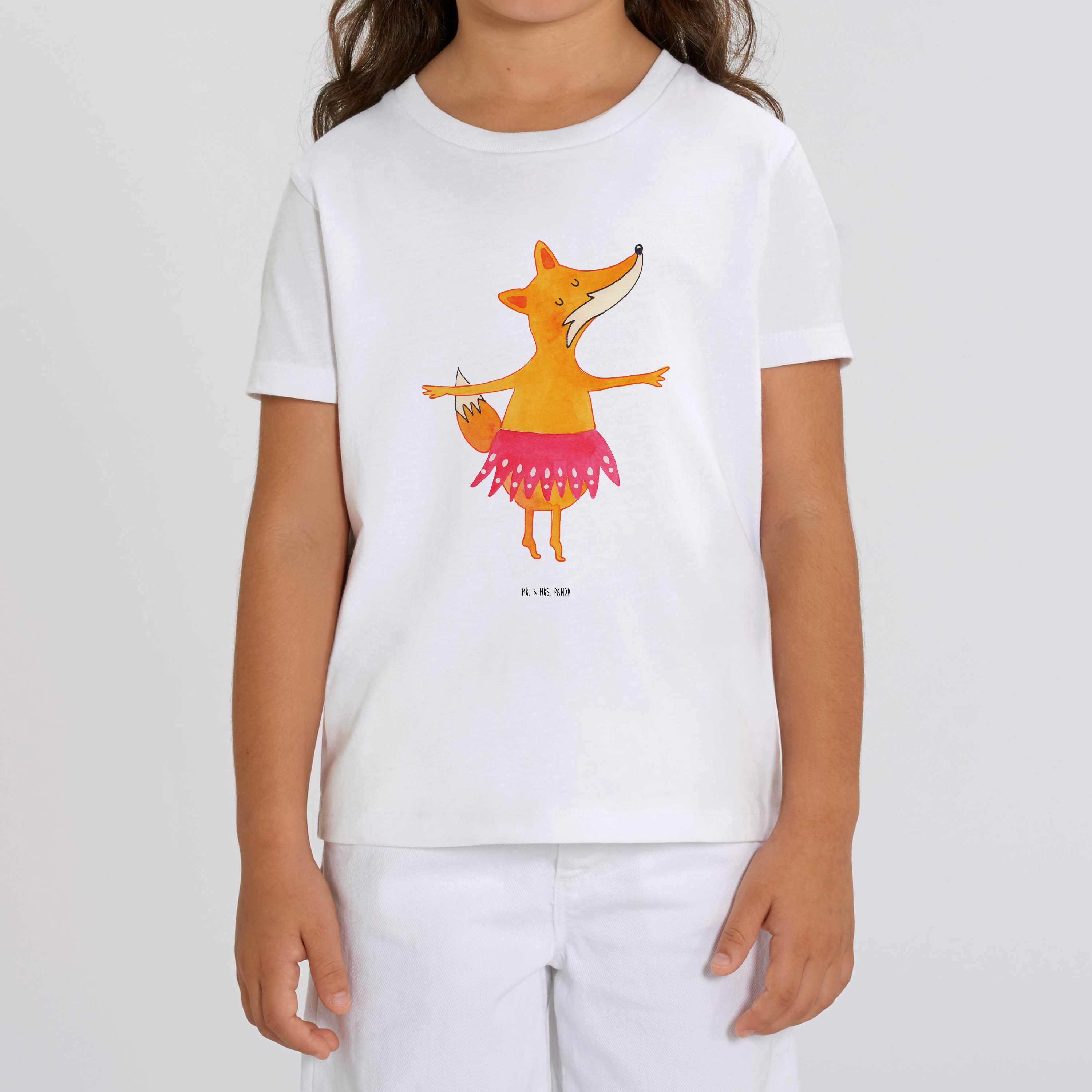 Organic Kinder T-Shirt Fuchs Ballerina