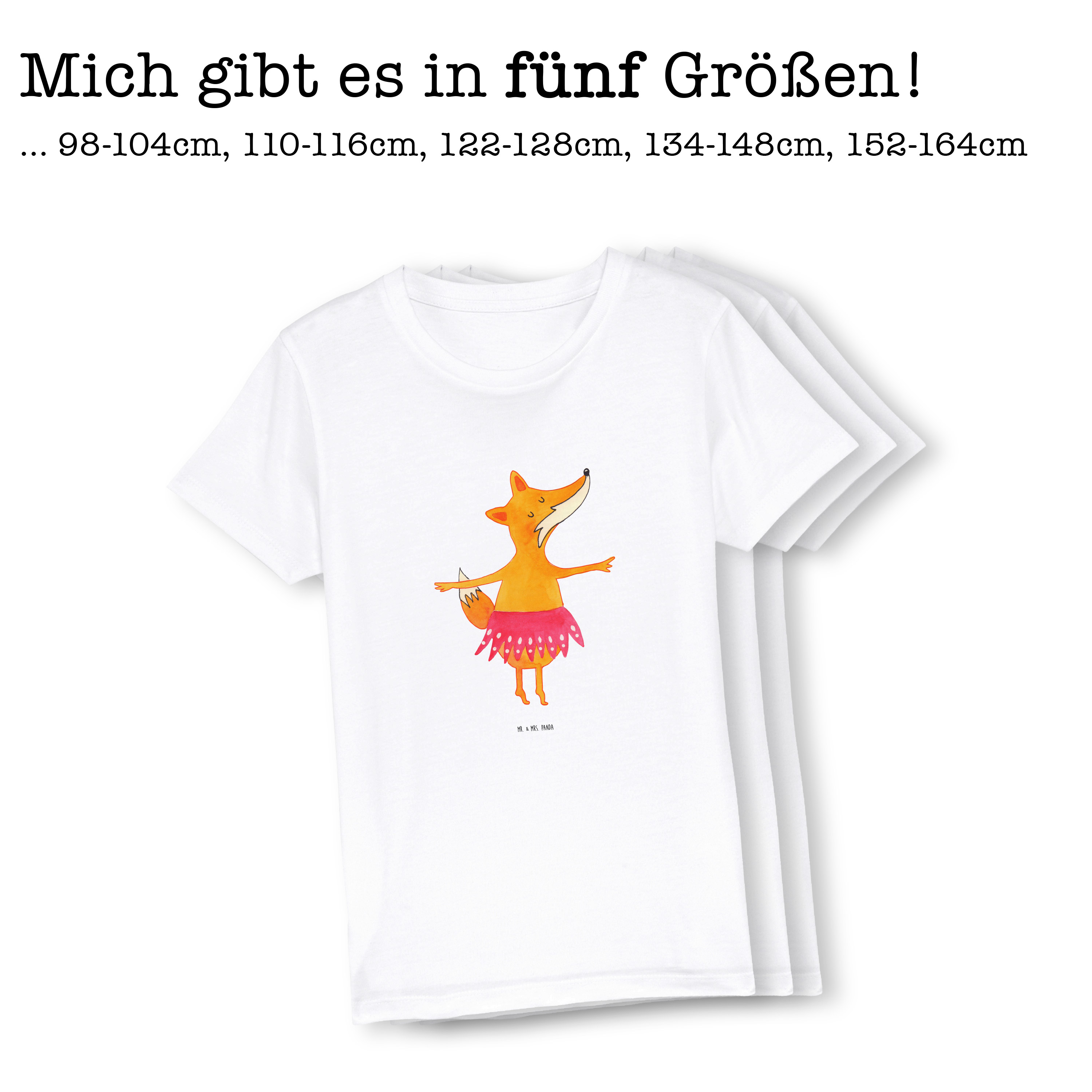 Organic Kinder T-Shirt Fuchs Ballerina