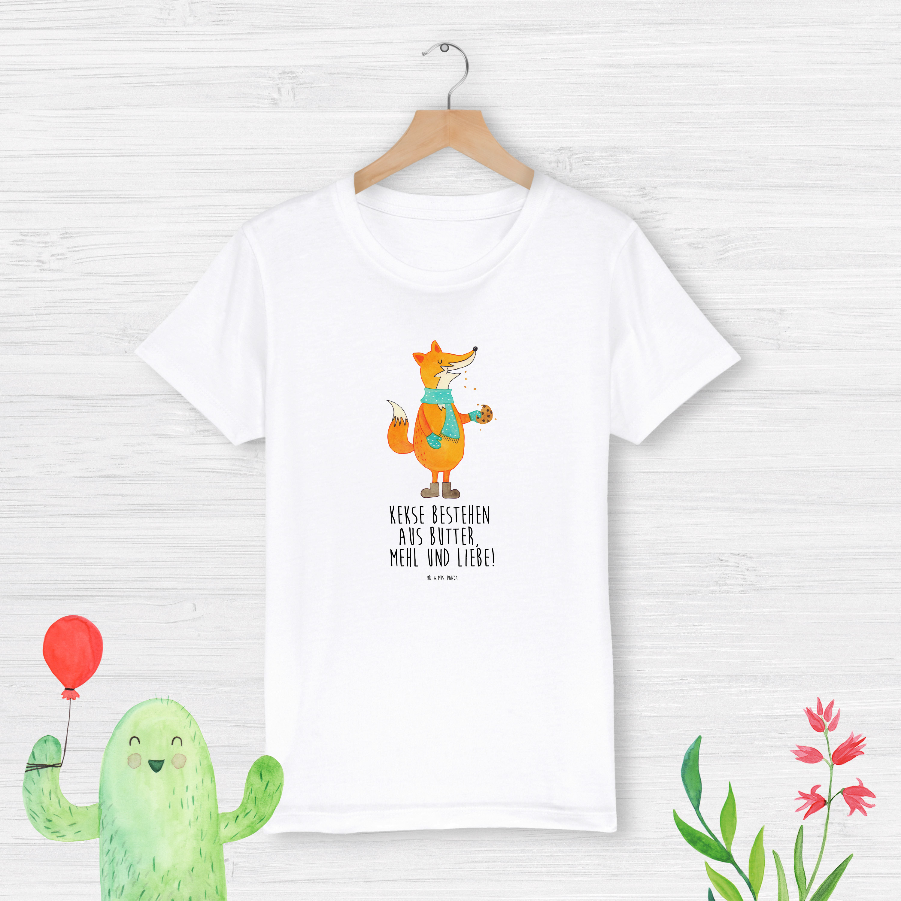 Organic Kinder T-Shirt Fuchs Keks