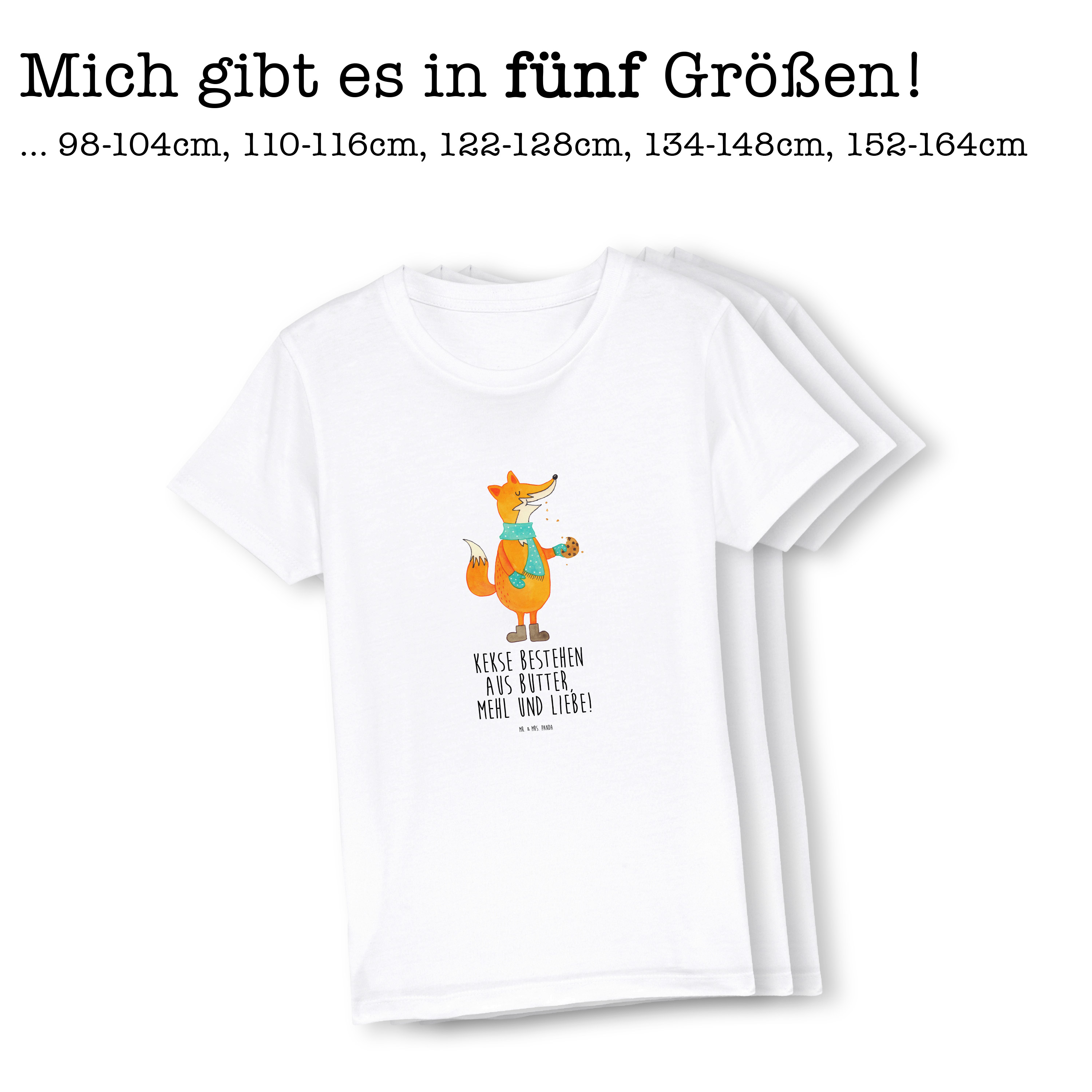 Organic Kinder T-Shirt Fuchs Keks