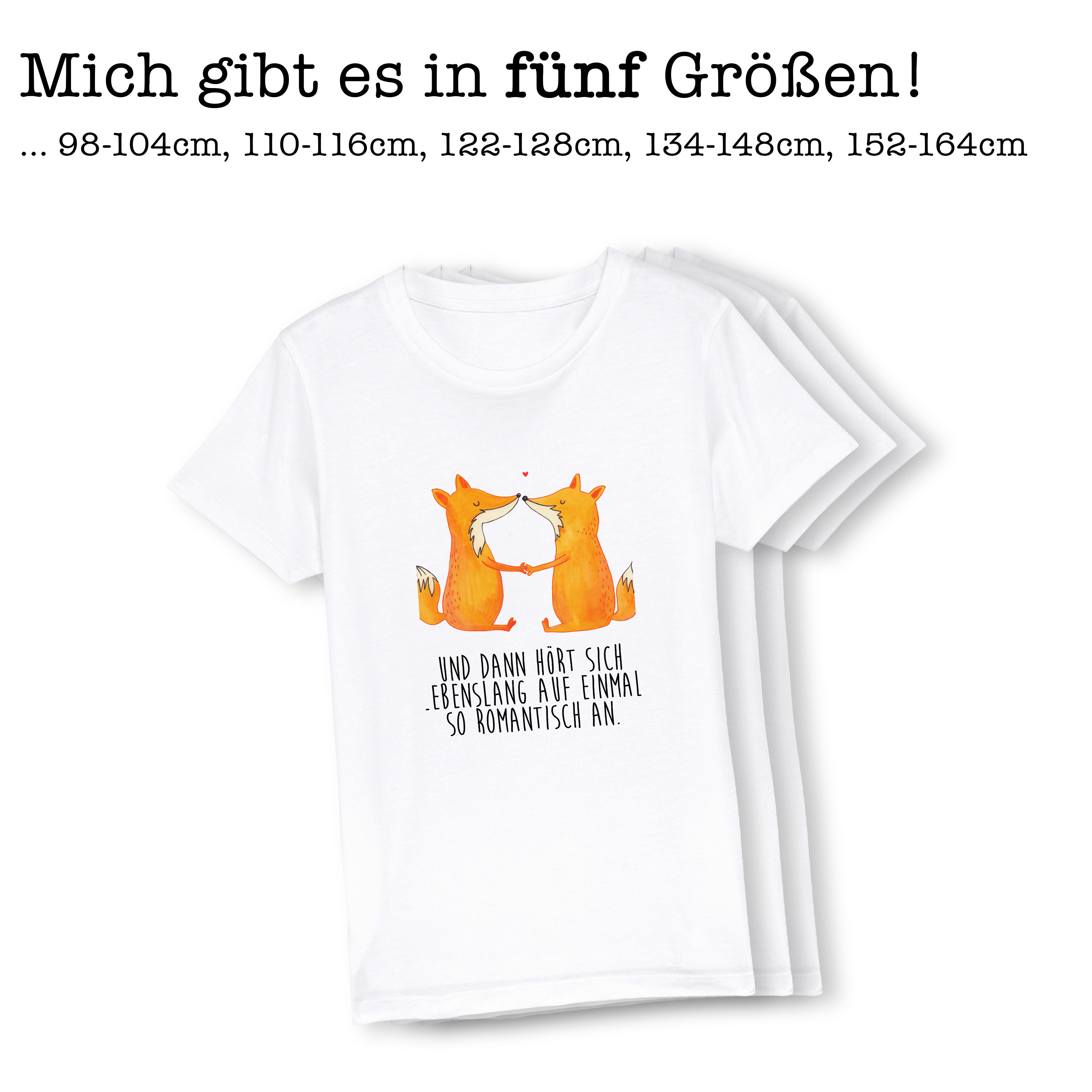 Organic Kinder T-Shirt Füchse Liebe