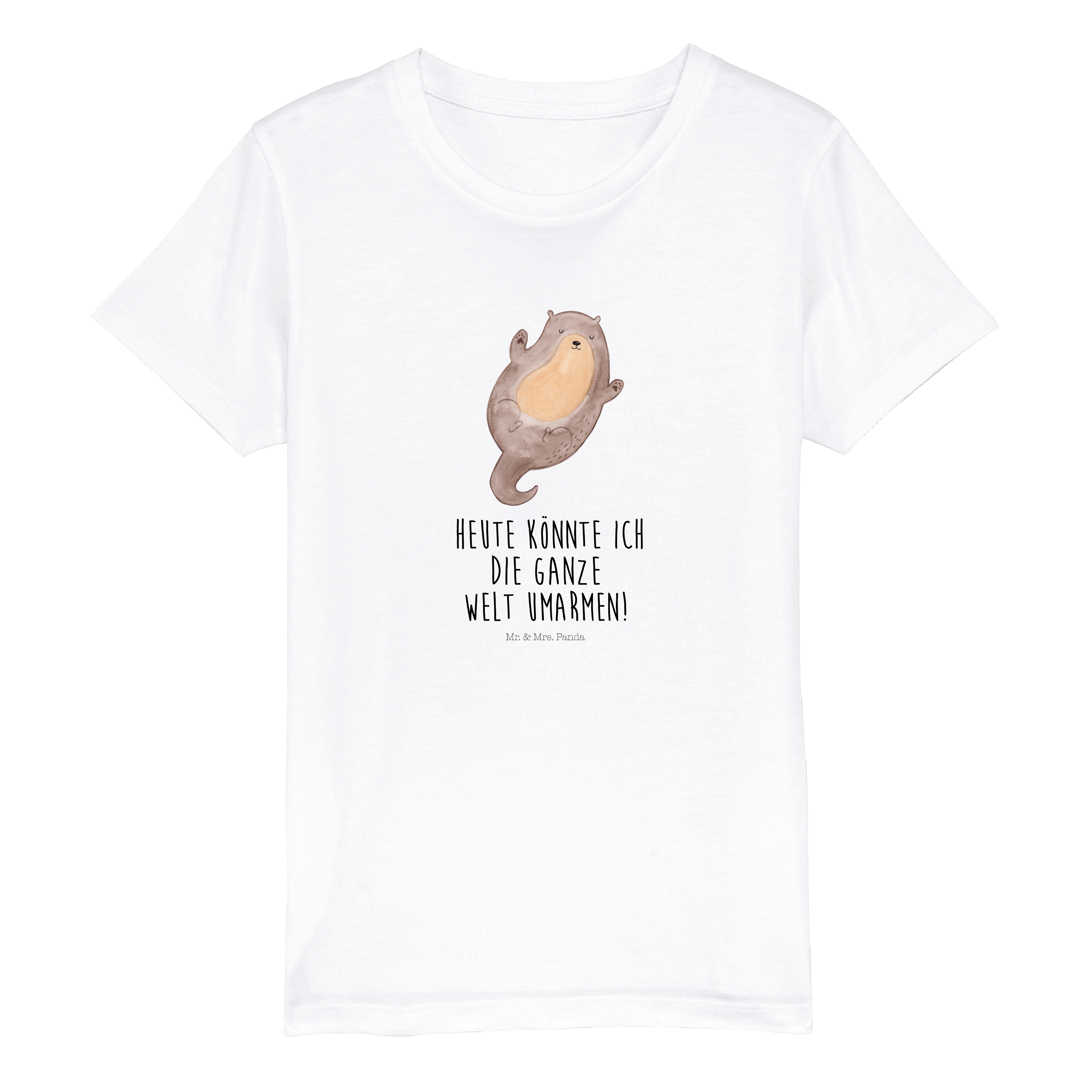 Organic Kinder T-Shirt Otter Umarmen