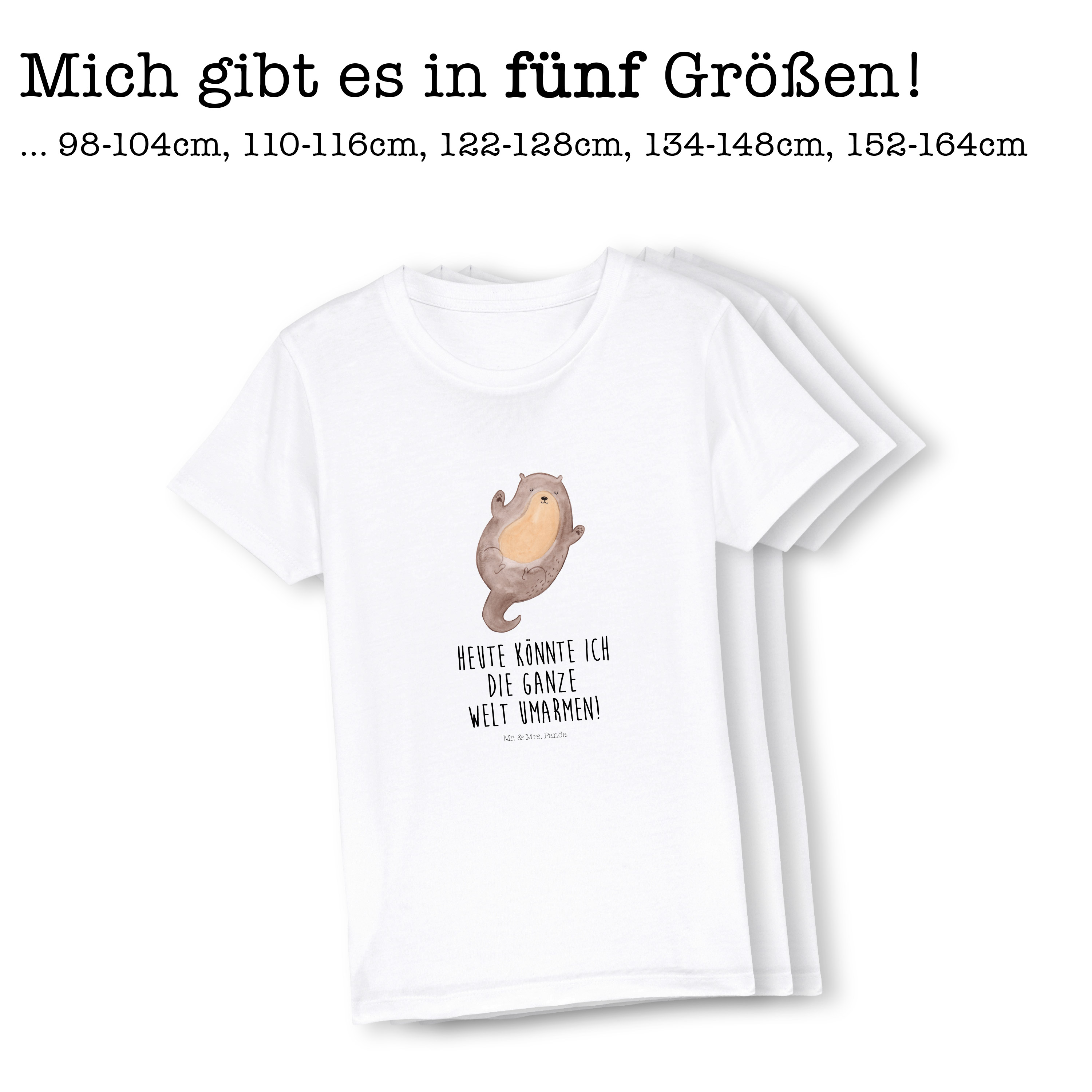 Organic Kinder T-Shirt Otter Umarmen