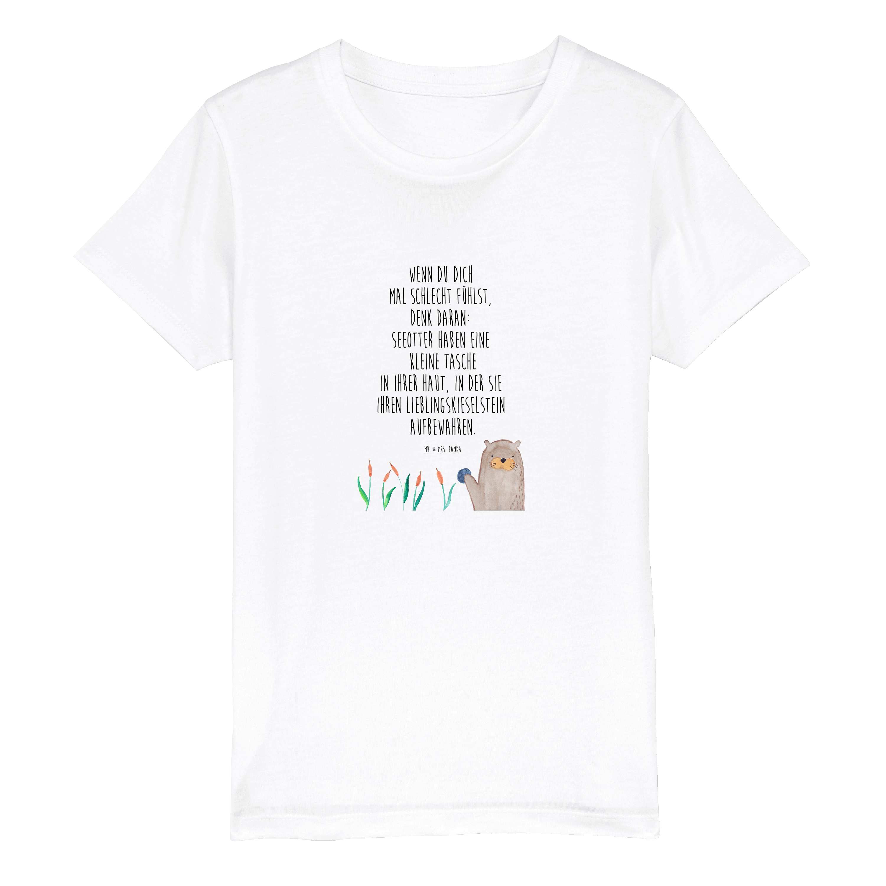 Organic Kinder T-Shirt Otter Stein