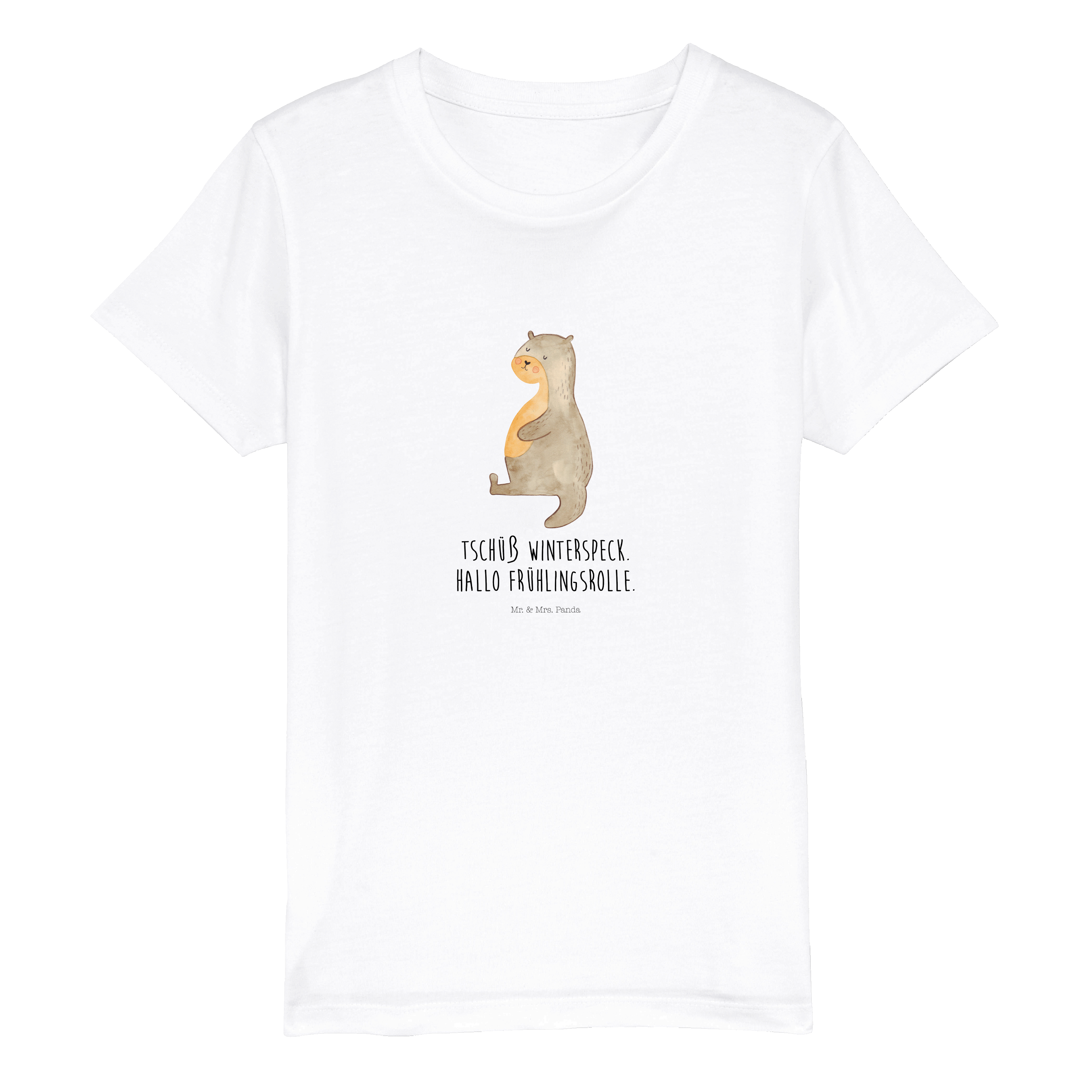 Organic Kinder T-Shirt Otter Bauch