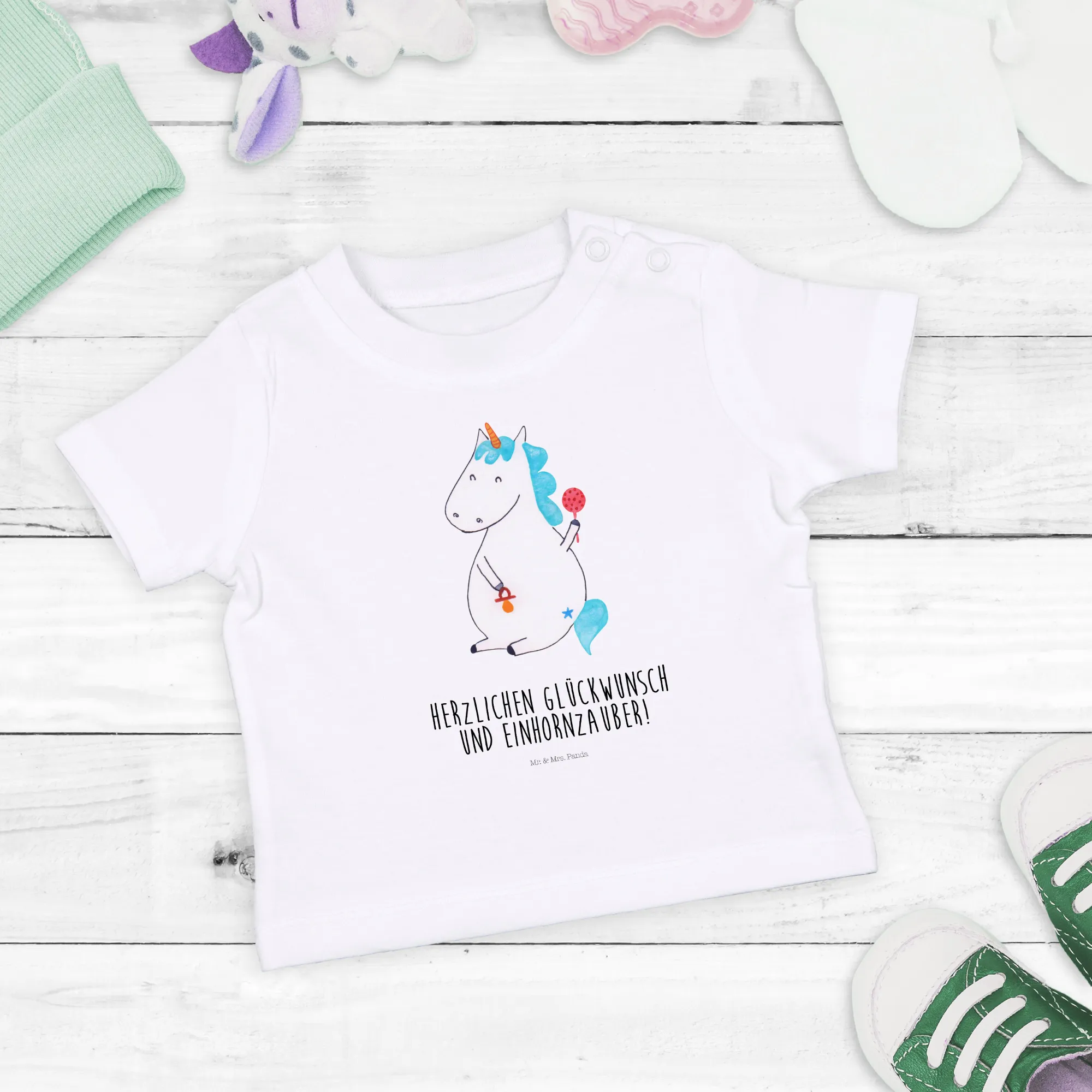 Organic Baby Shirt Einhorn Baby