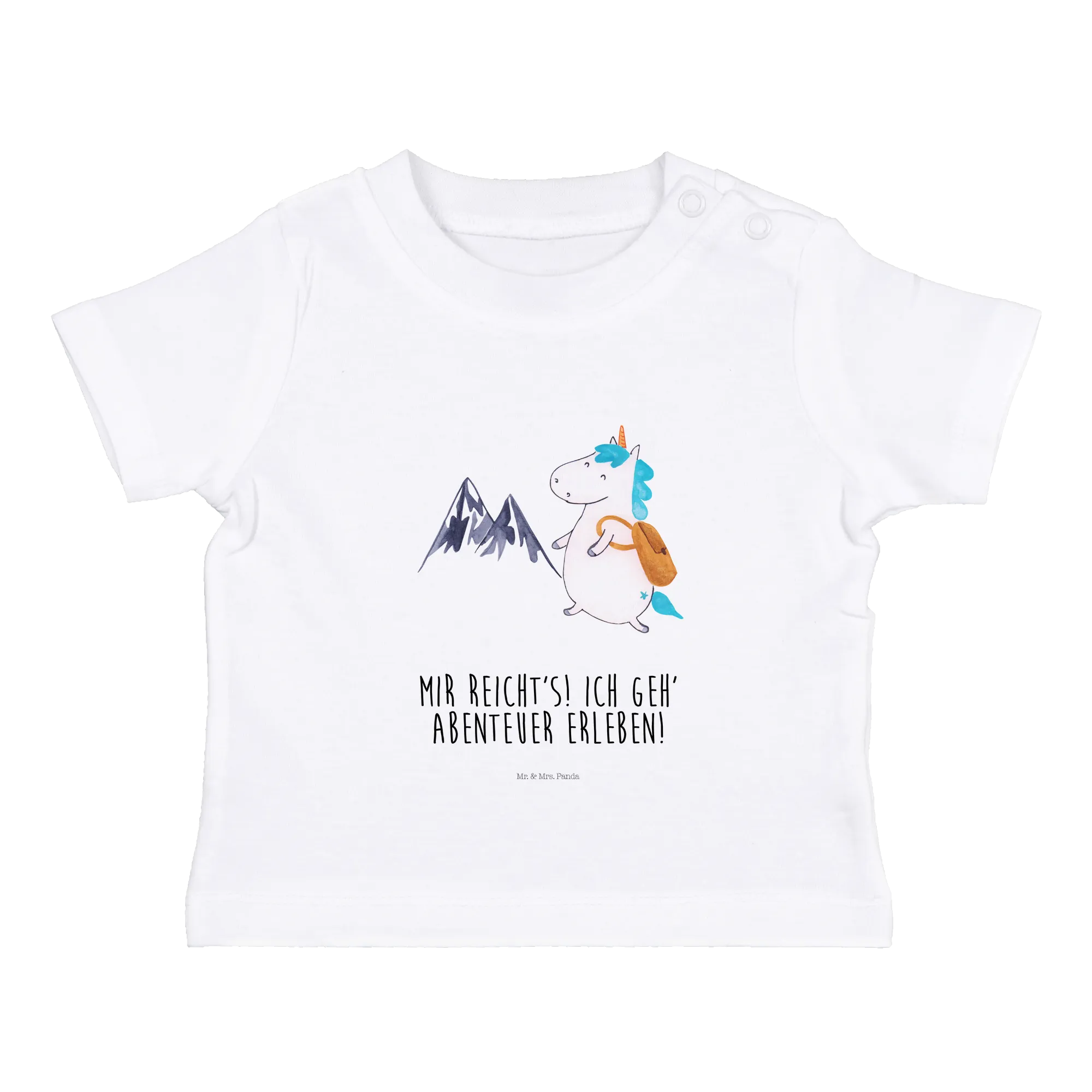 Organic Baby Shirt Einhorn Bergsteiger