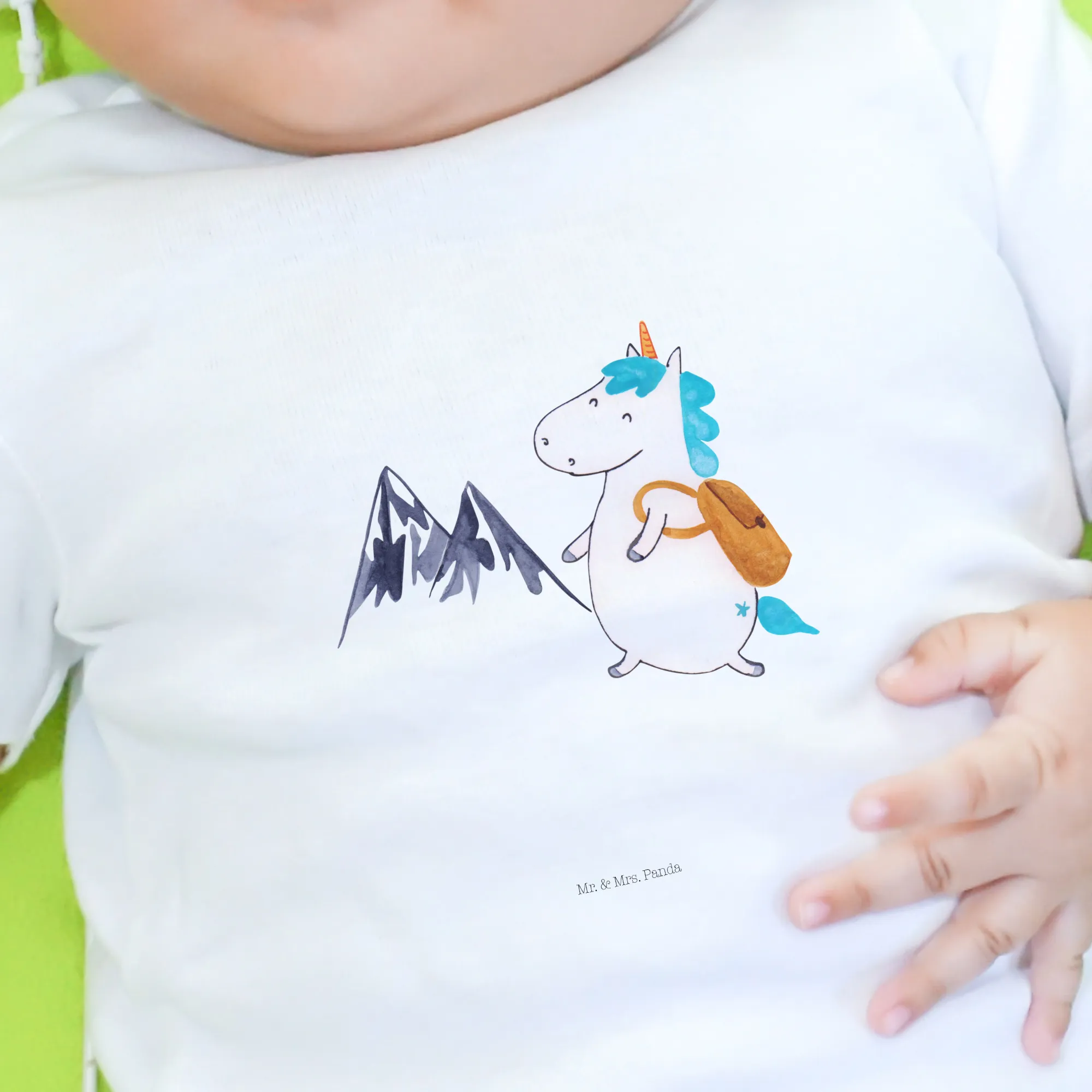 Organic Baby Shirt Einhorn Bergsteiger