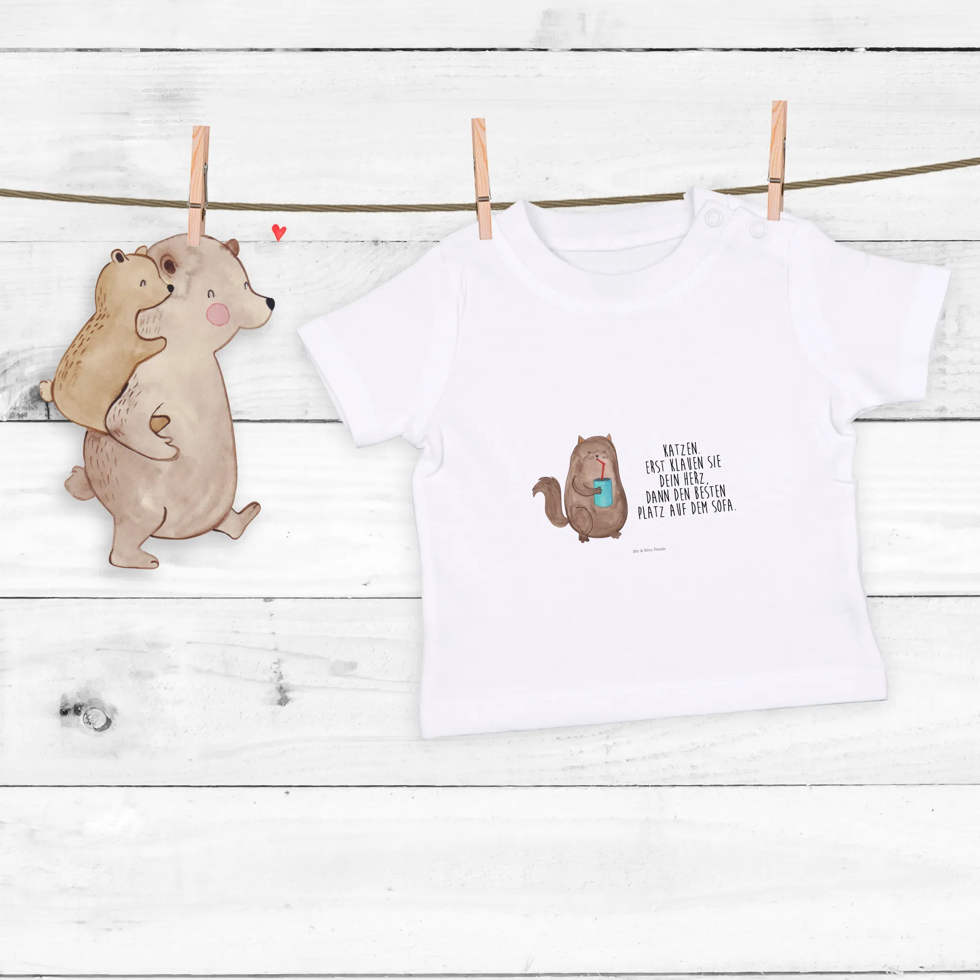 Organic Baby Shirt Pinguin Heirat