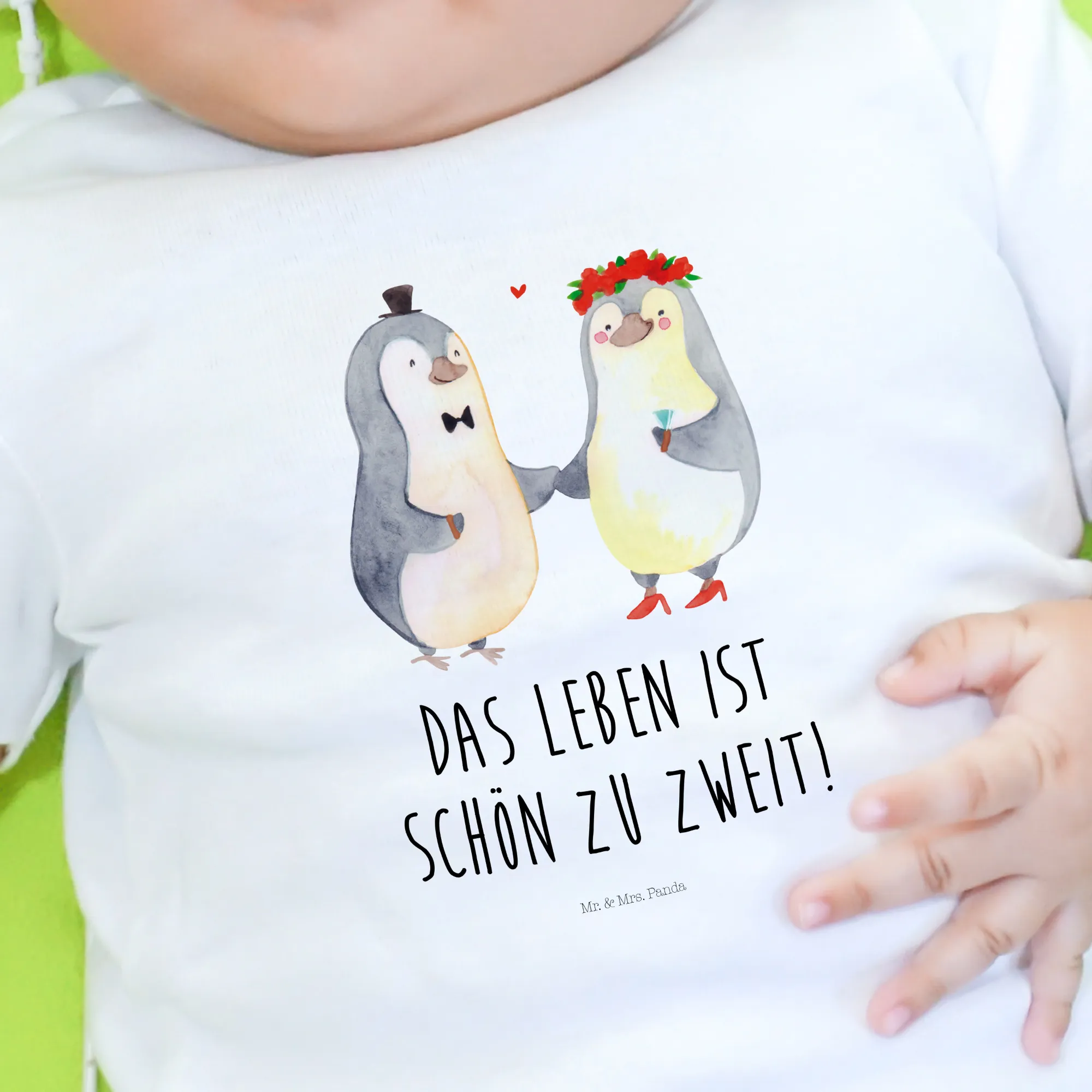 Organic Baby Shirt Pinguin Heirat