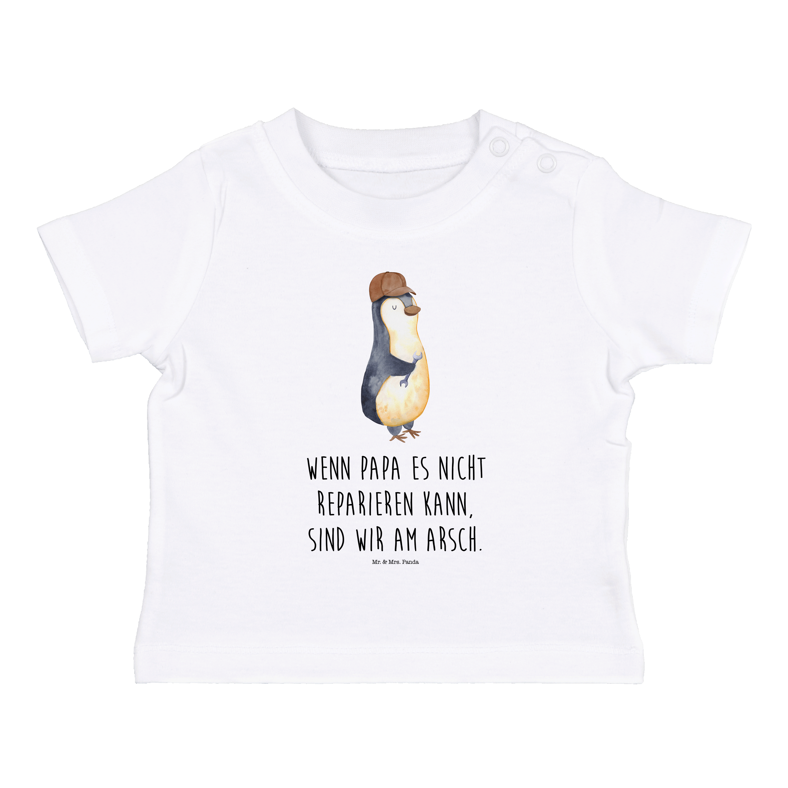 Organic Baby Shirt Wenn Papa es nicht reparieren kann, sind wir am Arsch