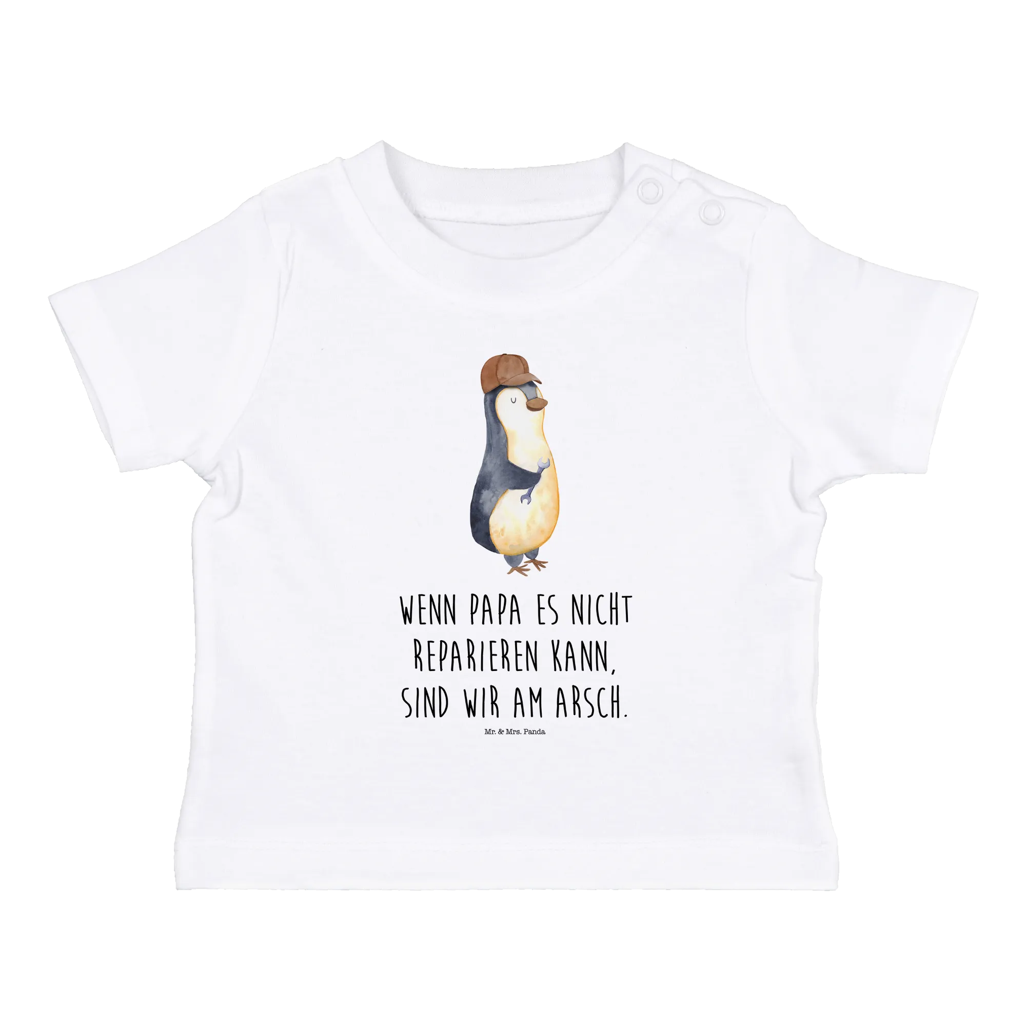 Organic Baby Shirt Wenn Papa es nicht reparieren kann, sind wir am Arsch