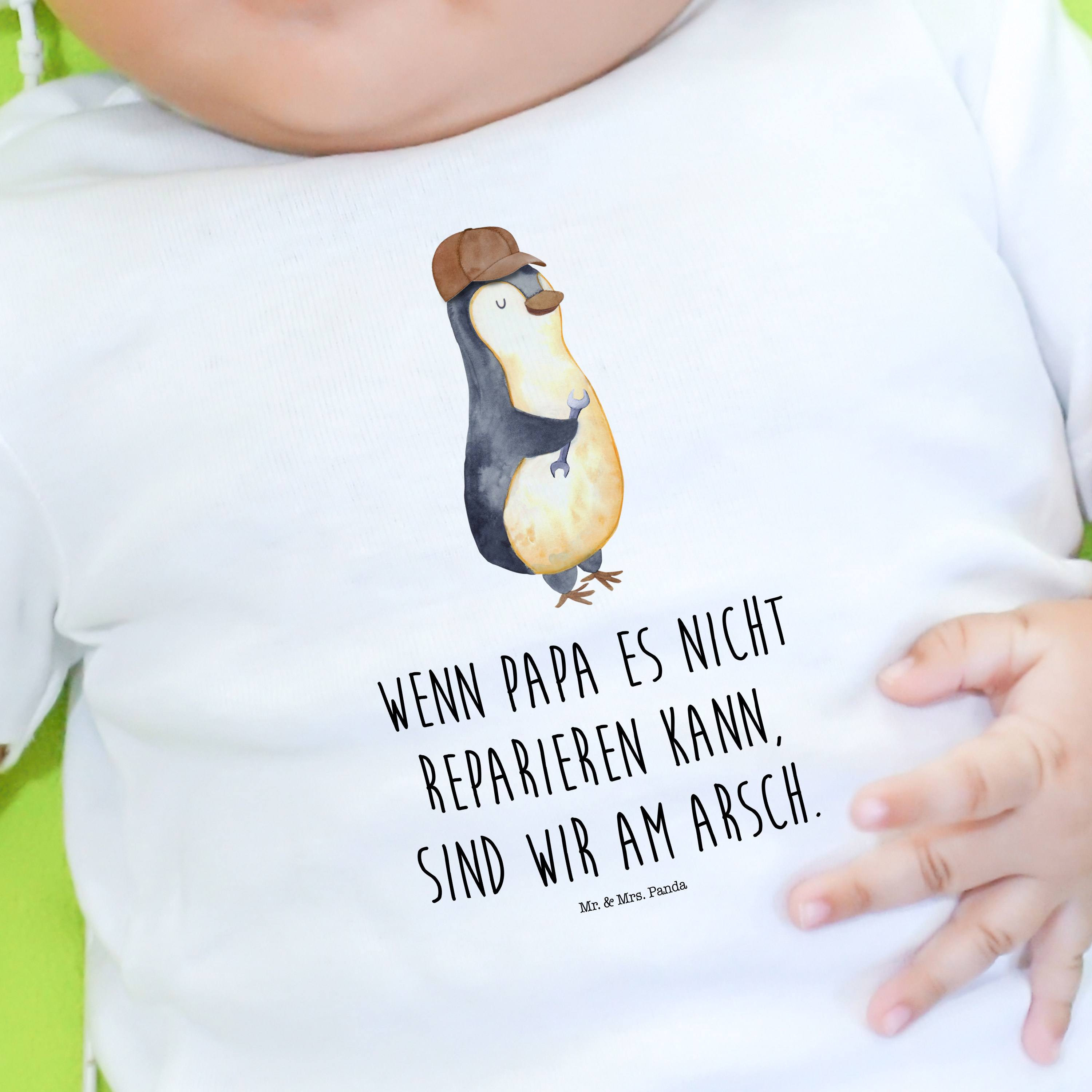 Organic Baby Shirt Wenn Papa es nicht reparieren kann, sind wir am Arsch