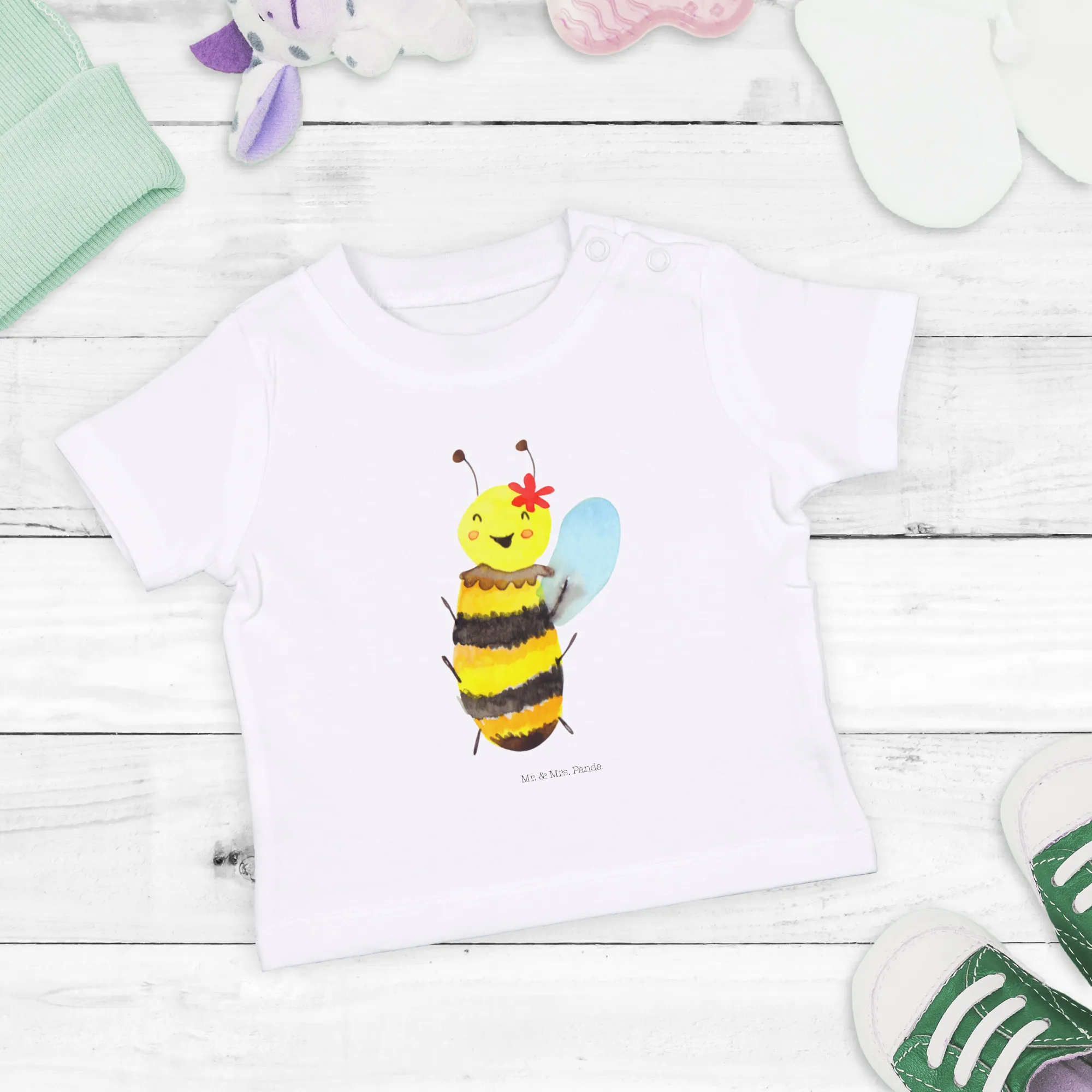 Organic Baby Shirt Biene Happy