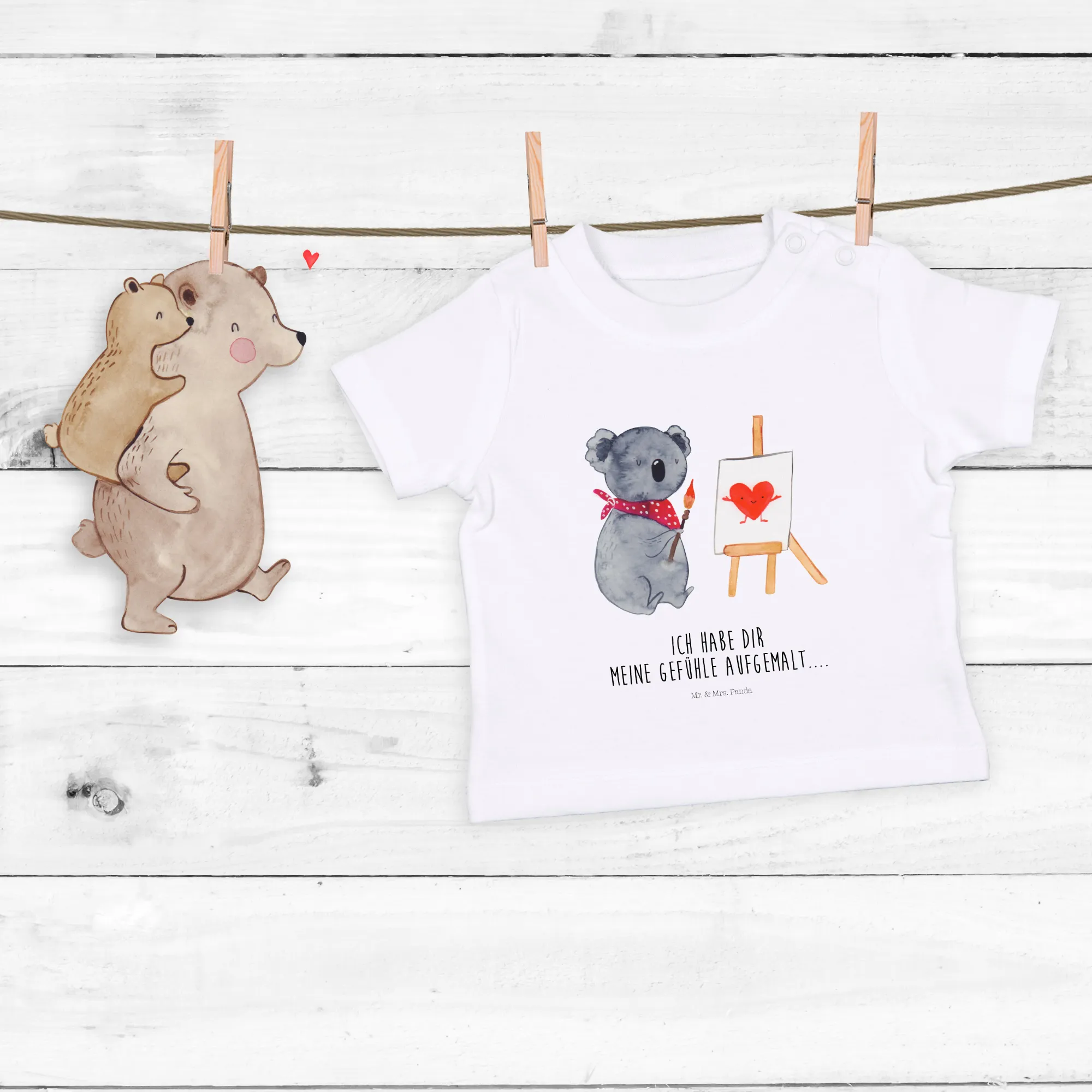 Organic Baby Shirt Koala Künstler