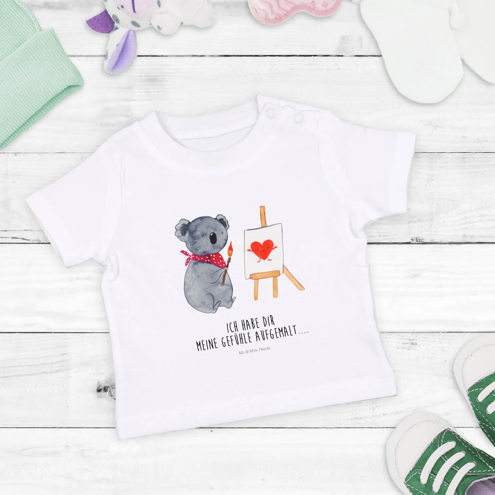 Organic Baby Shirt Koala Künstler