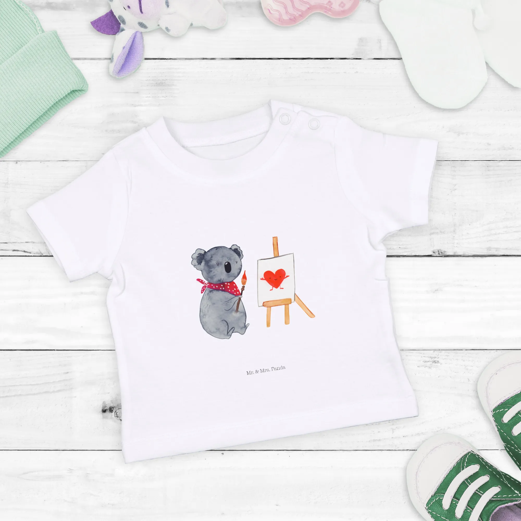 Organic Baby Shirt Koala Künstler