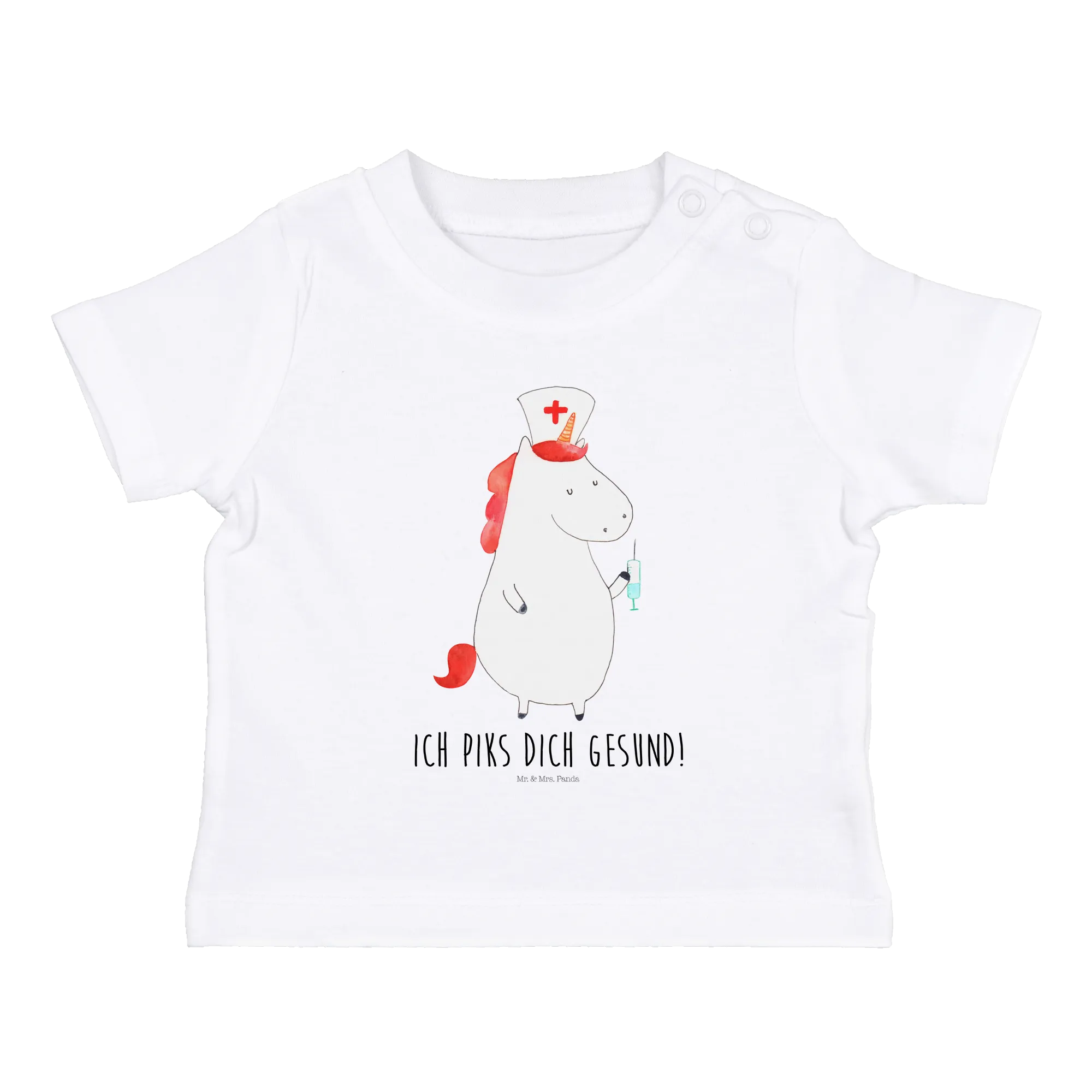 Organic Baby Shirt Einhorn Krankenschwester