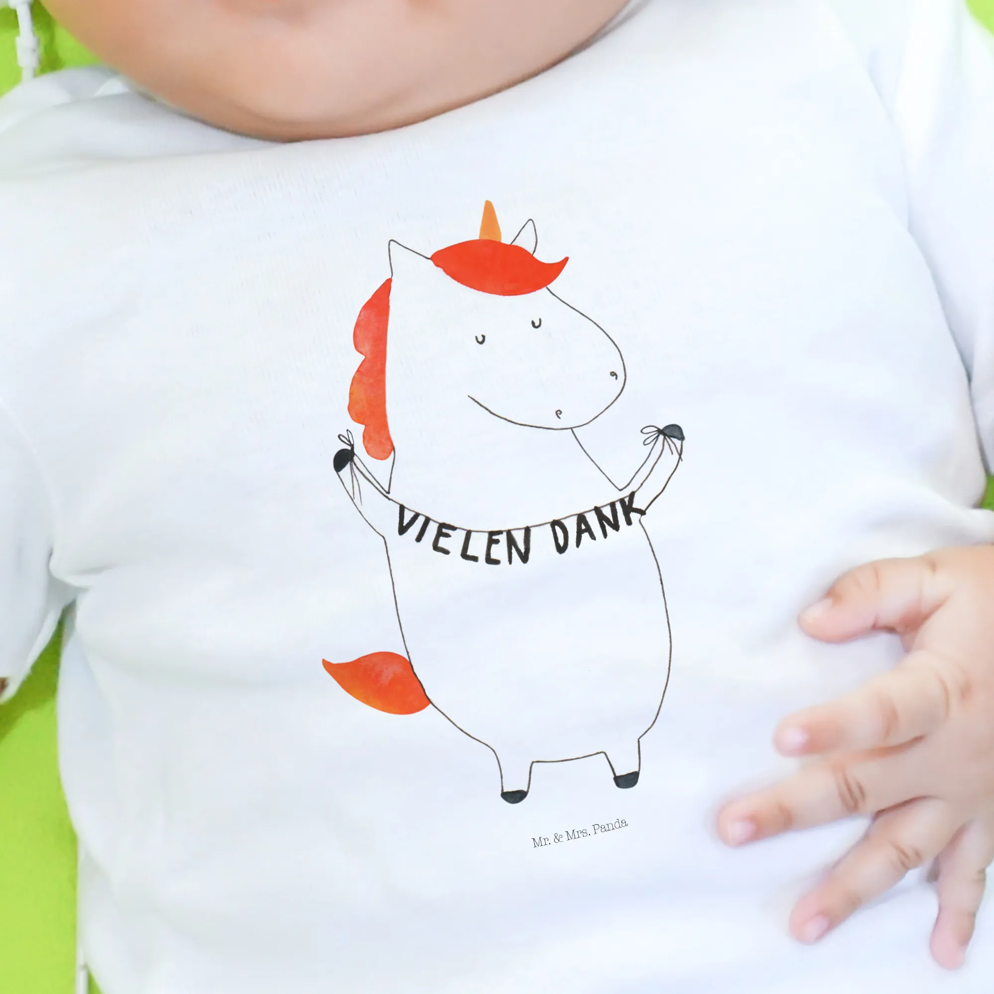 Organic Baby Shirt Einhorn Dankeschön