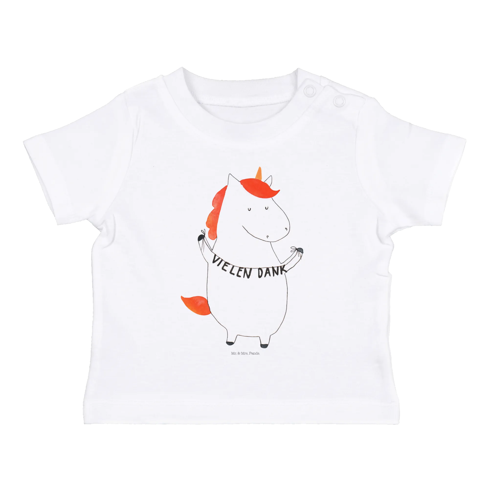 Organic Baby Shirt Einhorn Dankeschön