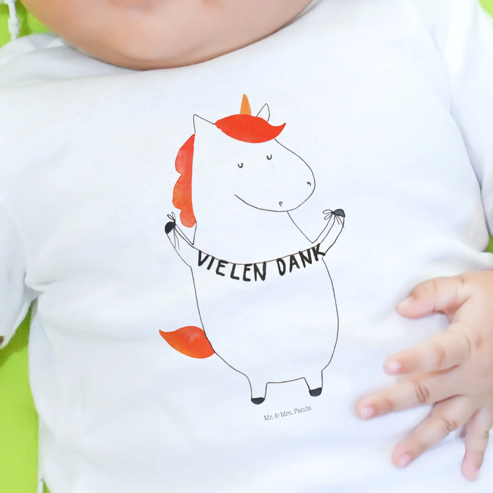 Organic Baby Shirt Einhorn Dankeschön