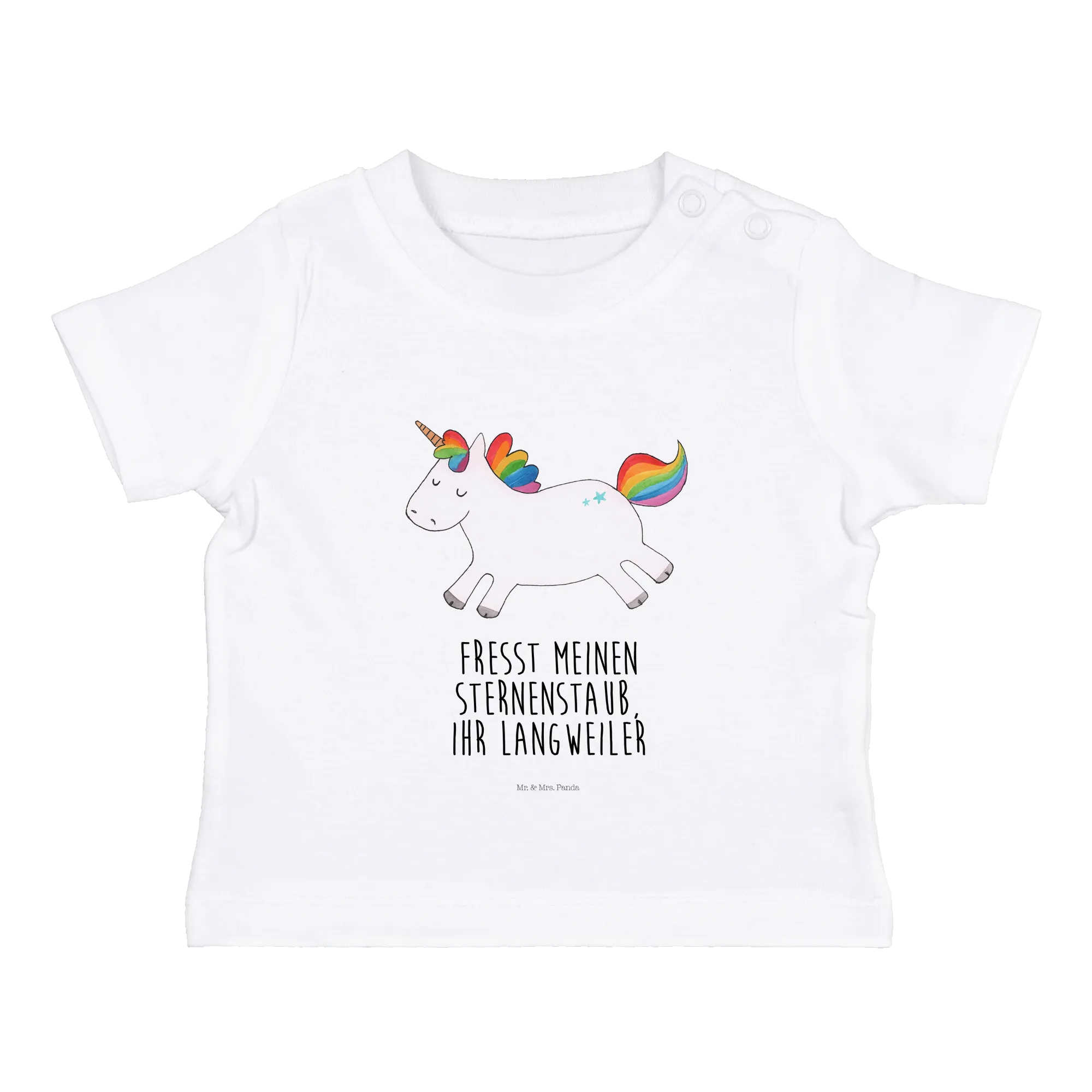 Organic Baby Shirt Einhorn Happy