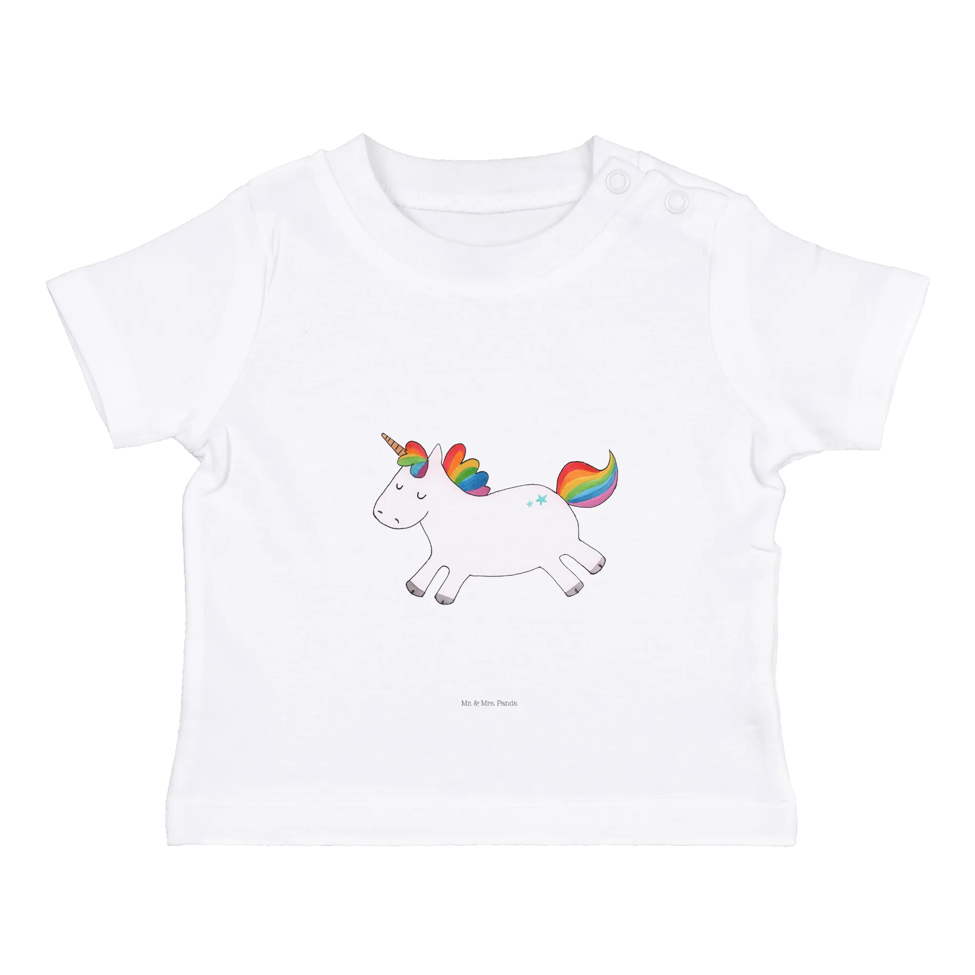 Organic Baby Shirt Einhorn Happy