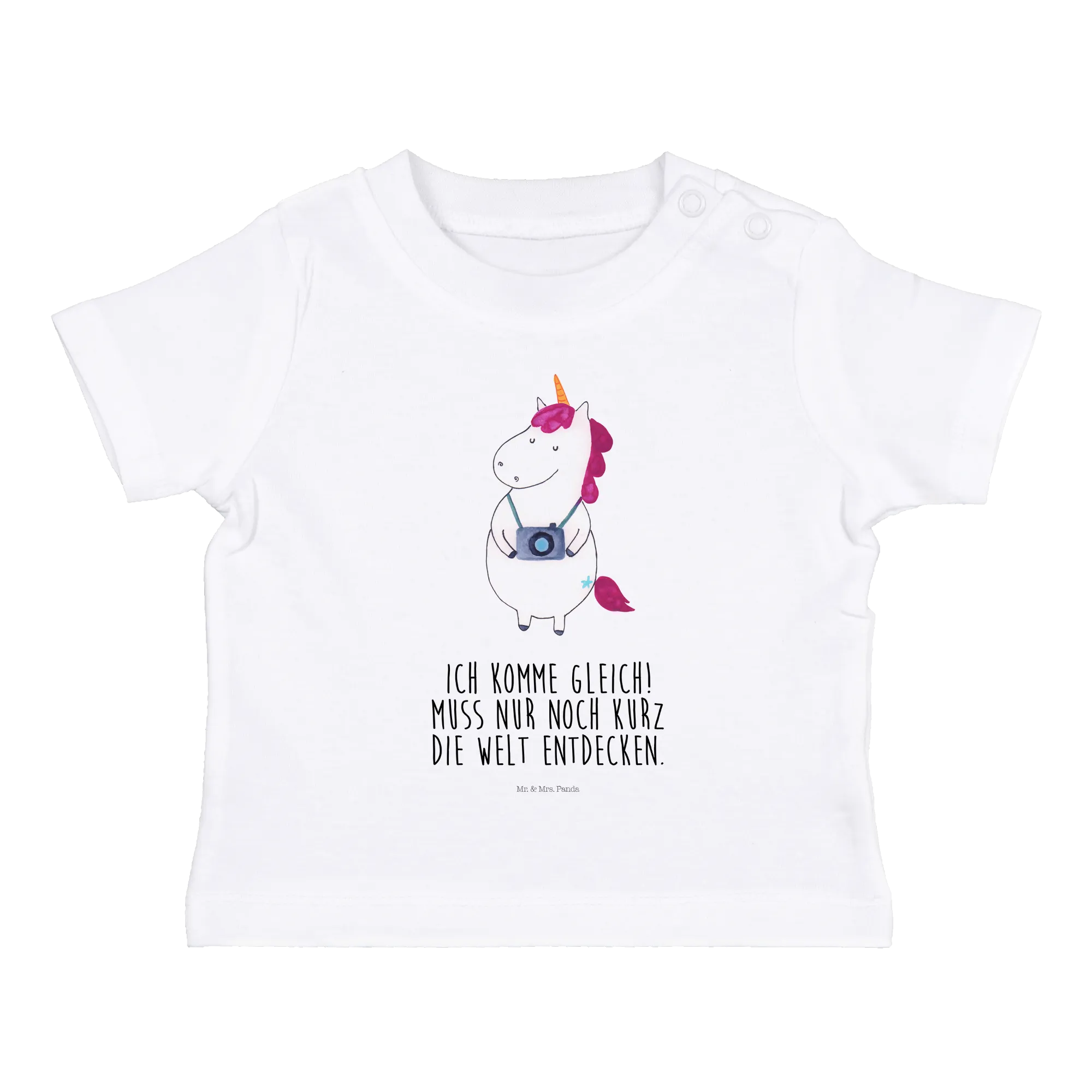 Organic Baby Shirt Einhorn Fotograf