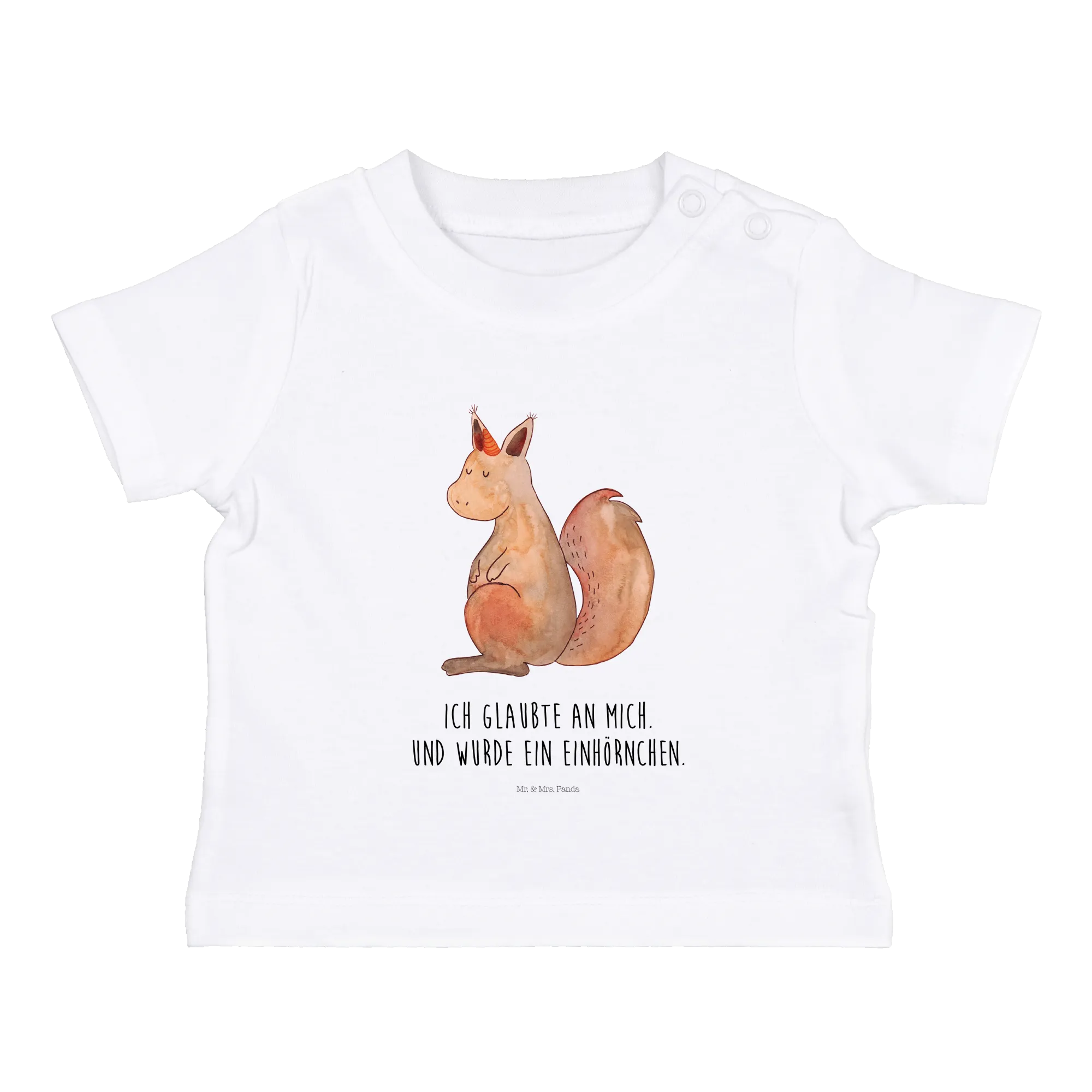 Organic Baby Shirt Einhorn Glauben