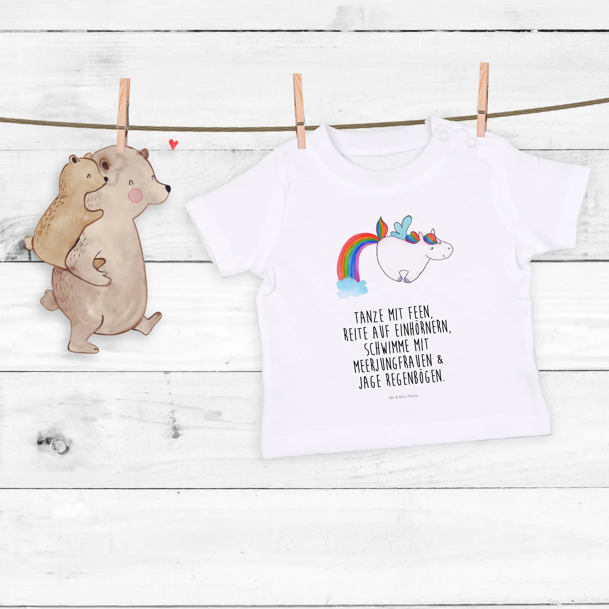 Organic Baby Shirt Einhorn Pegasus