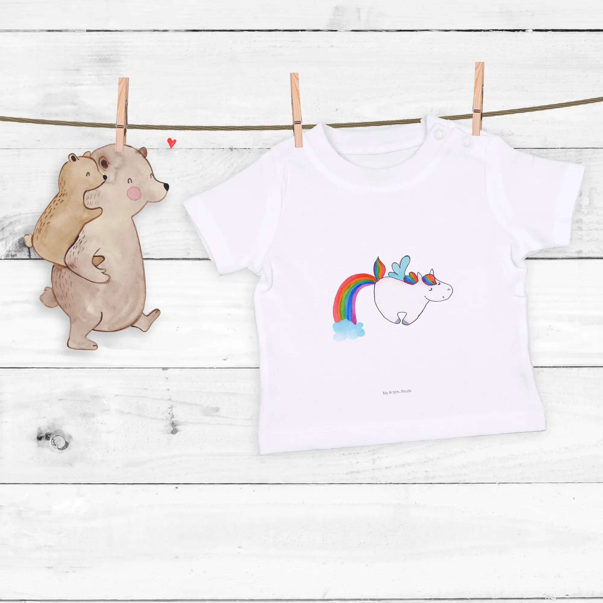 Organic Baby Shirt Einhorn Pegasus