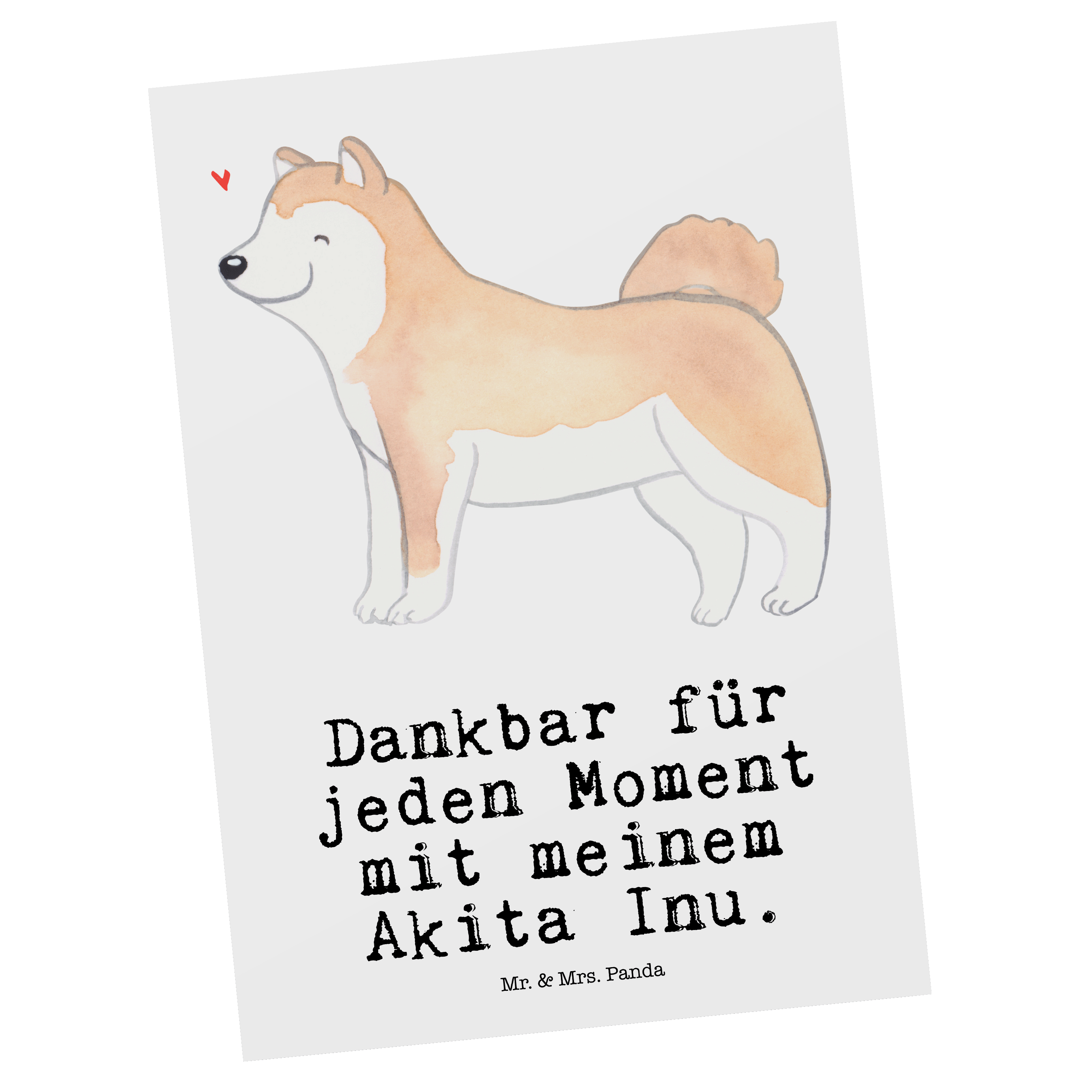 Postkarte Akita Inu Moment