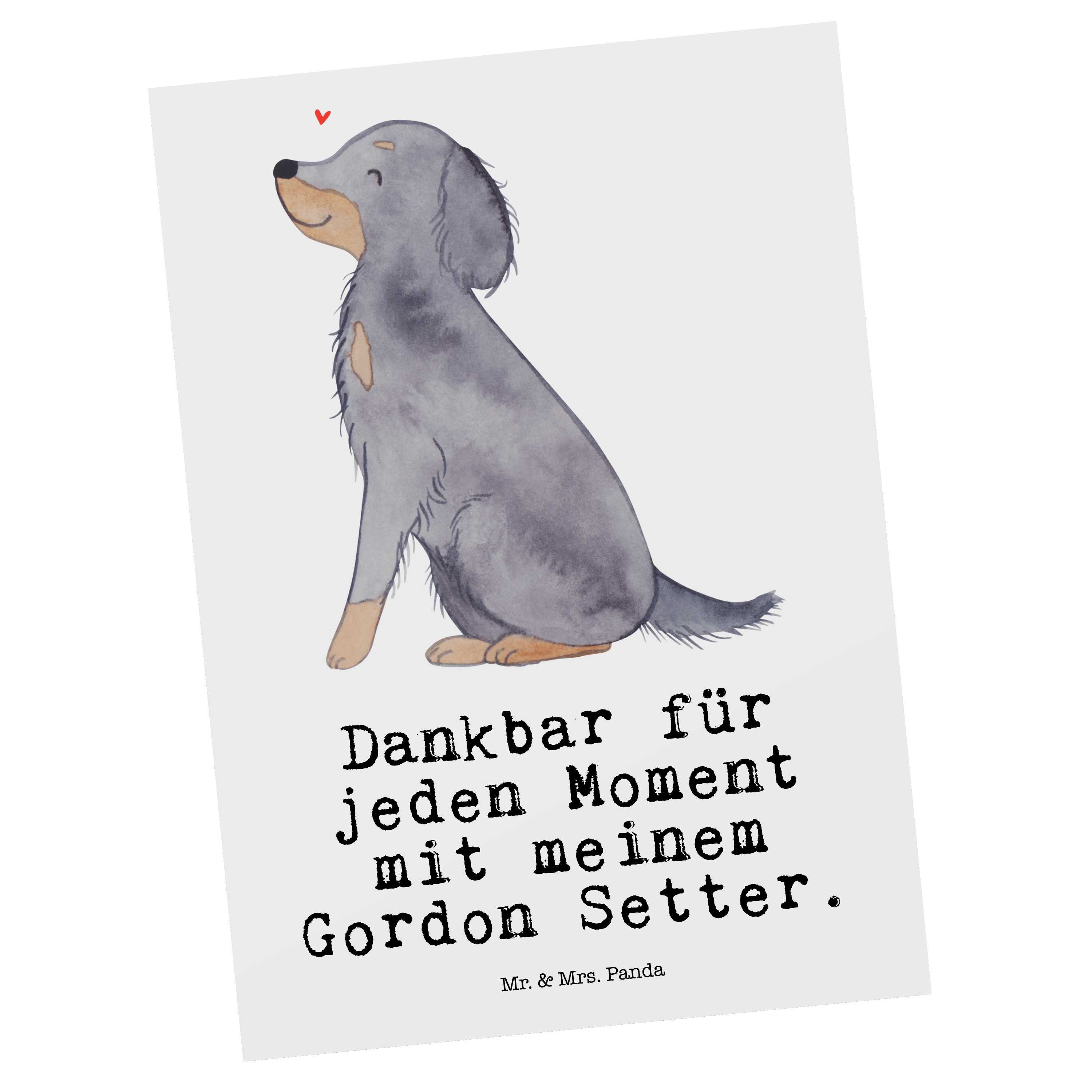 Postkarte Gordon Setter Moment