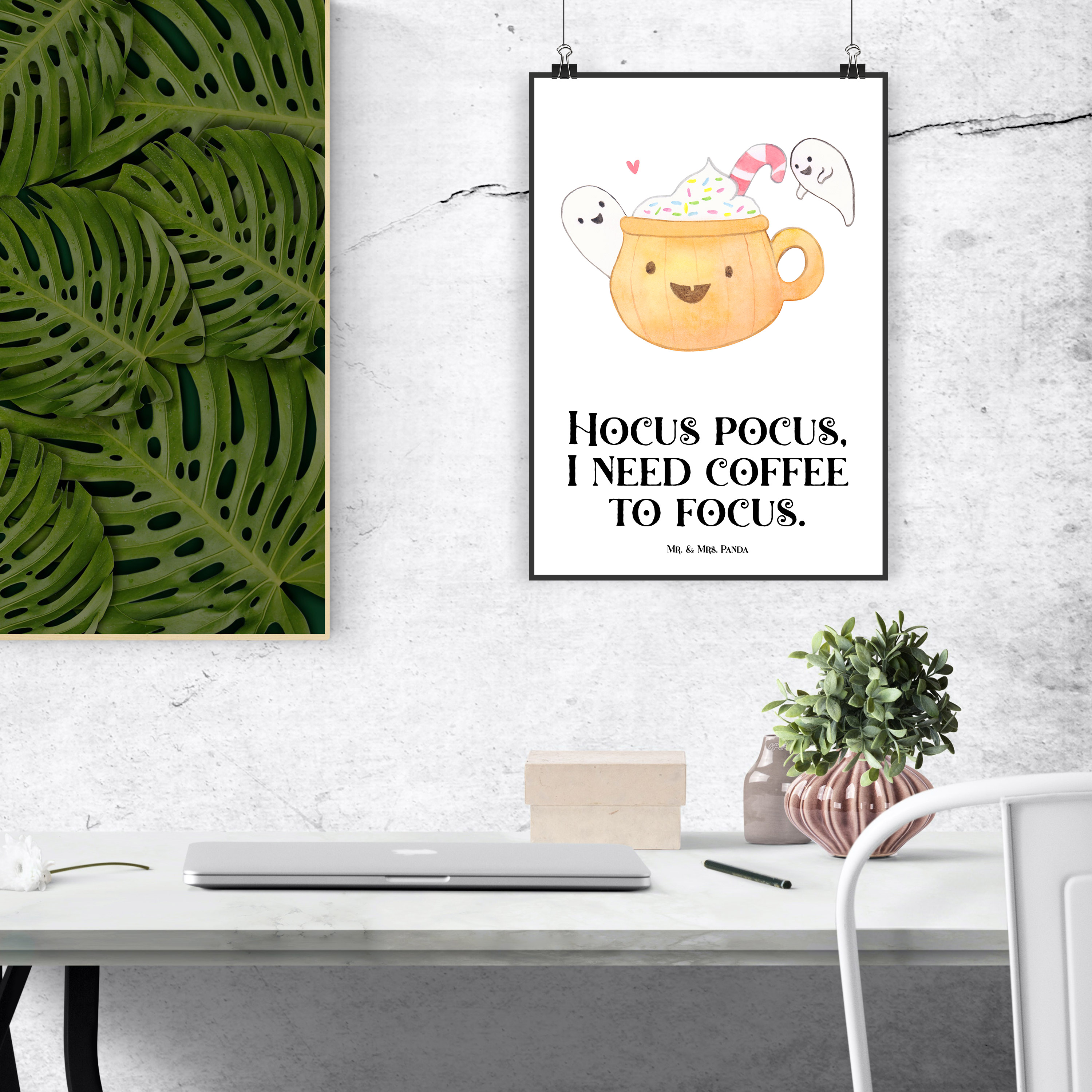 Poster Kaffee Gespenst