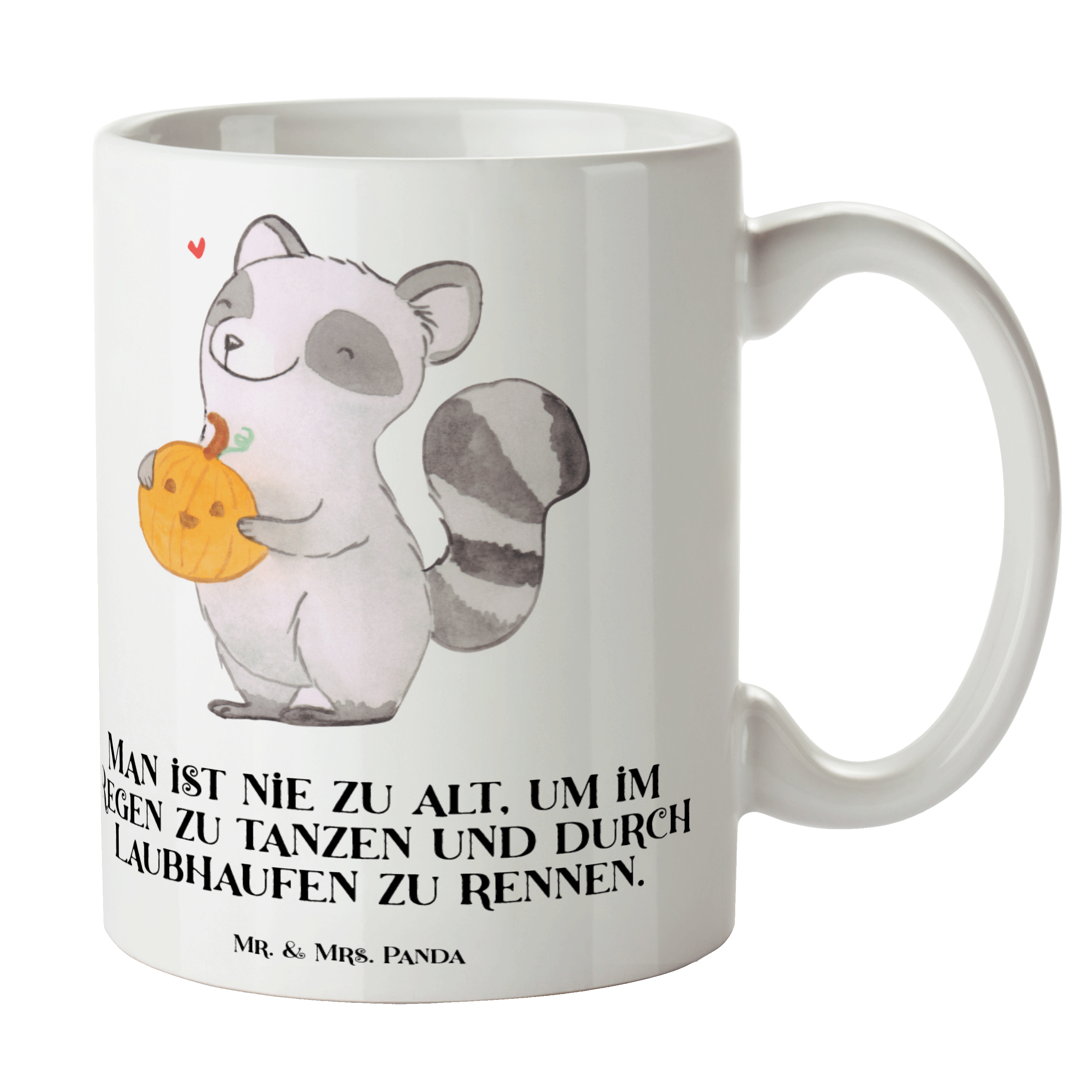 Tasse Waschbär Kürbis