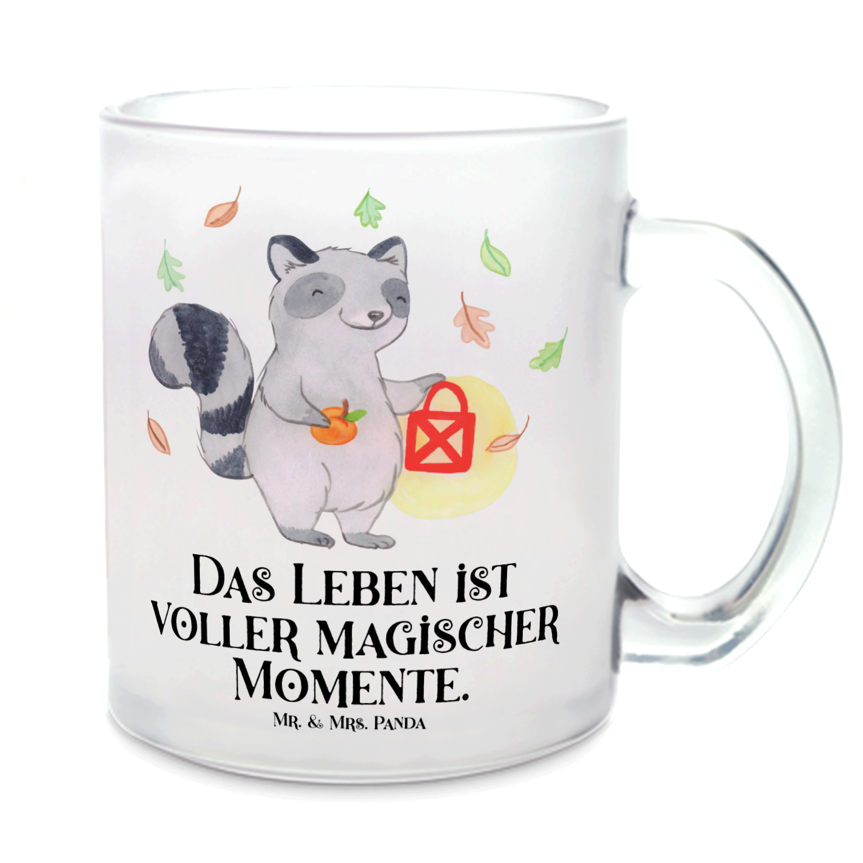 Teetasse Waschbär Laterne