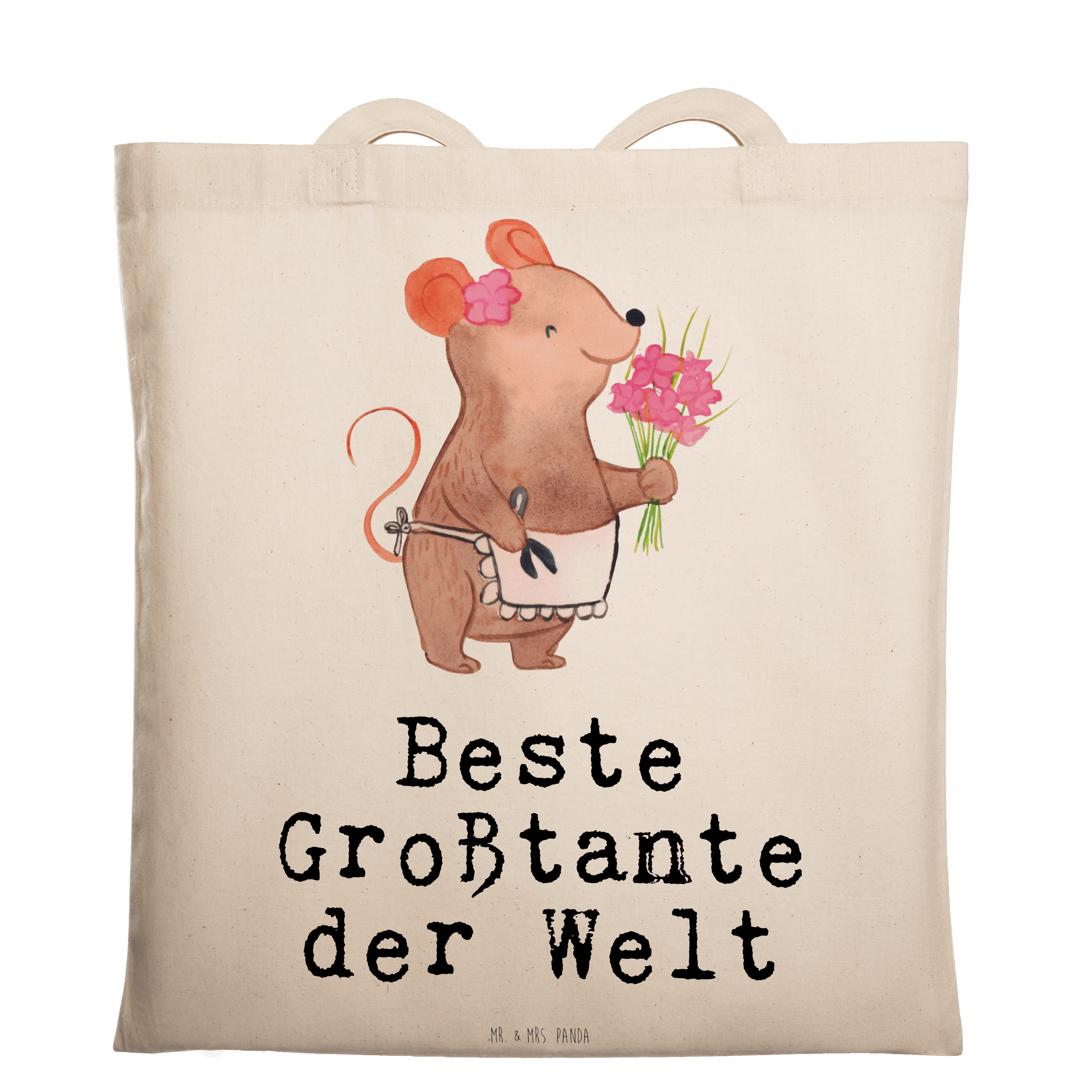 Tragetasche Maus Beste Großtante der Welt