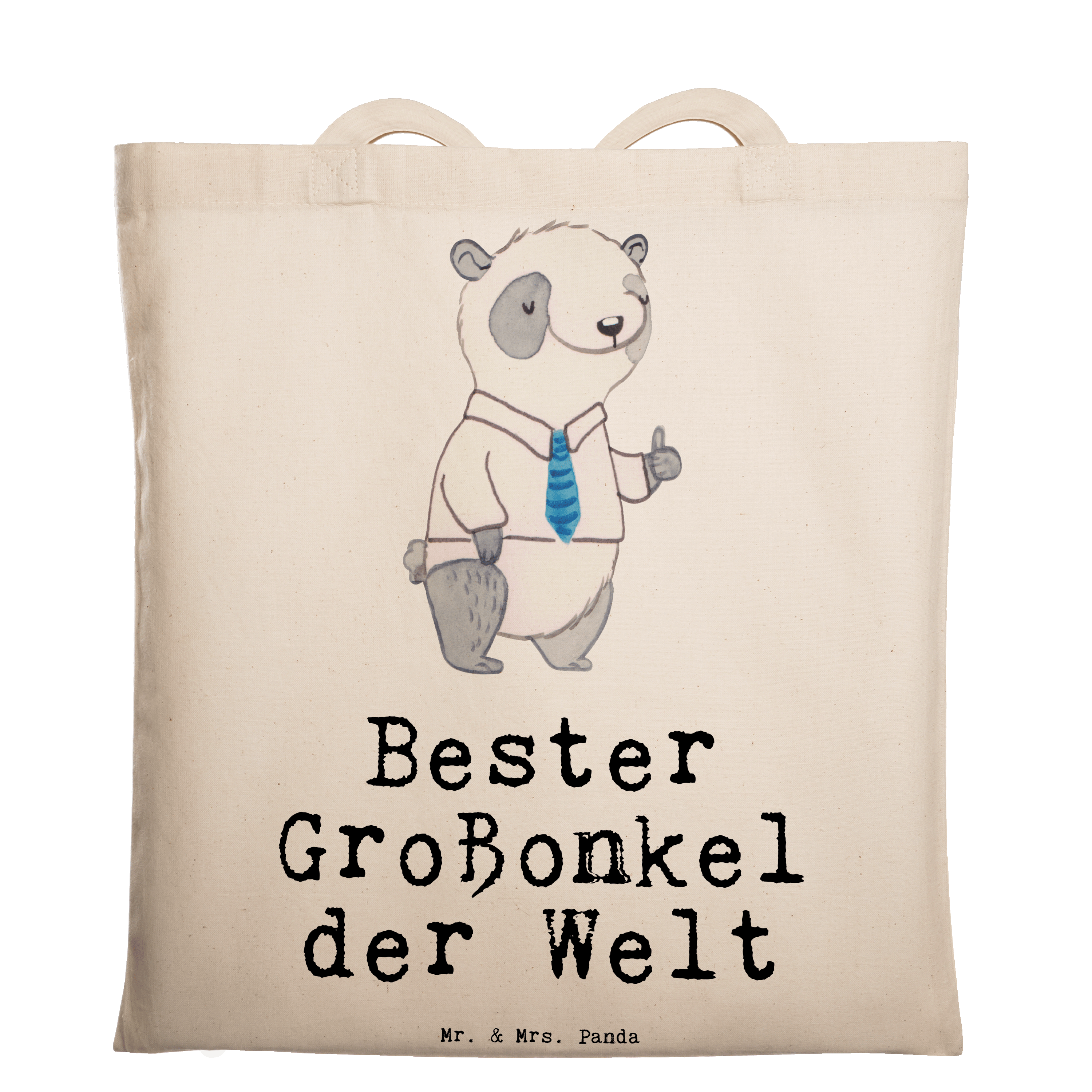 Tragetasche Panda Bester Großonkel der Welt