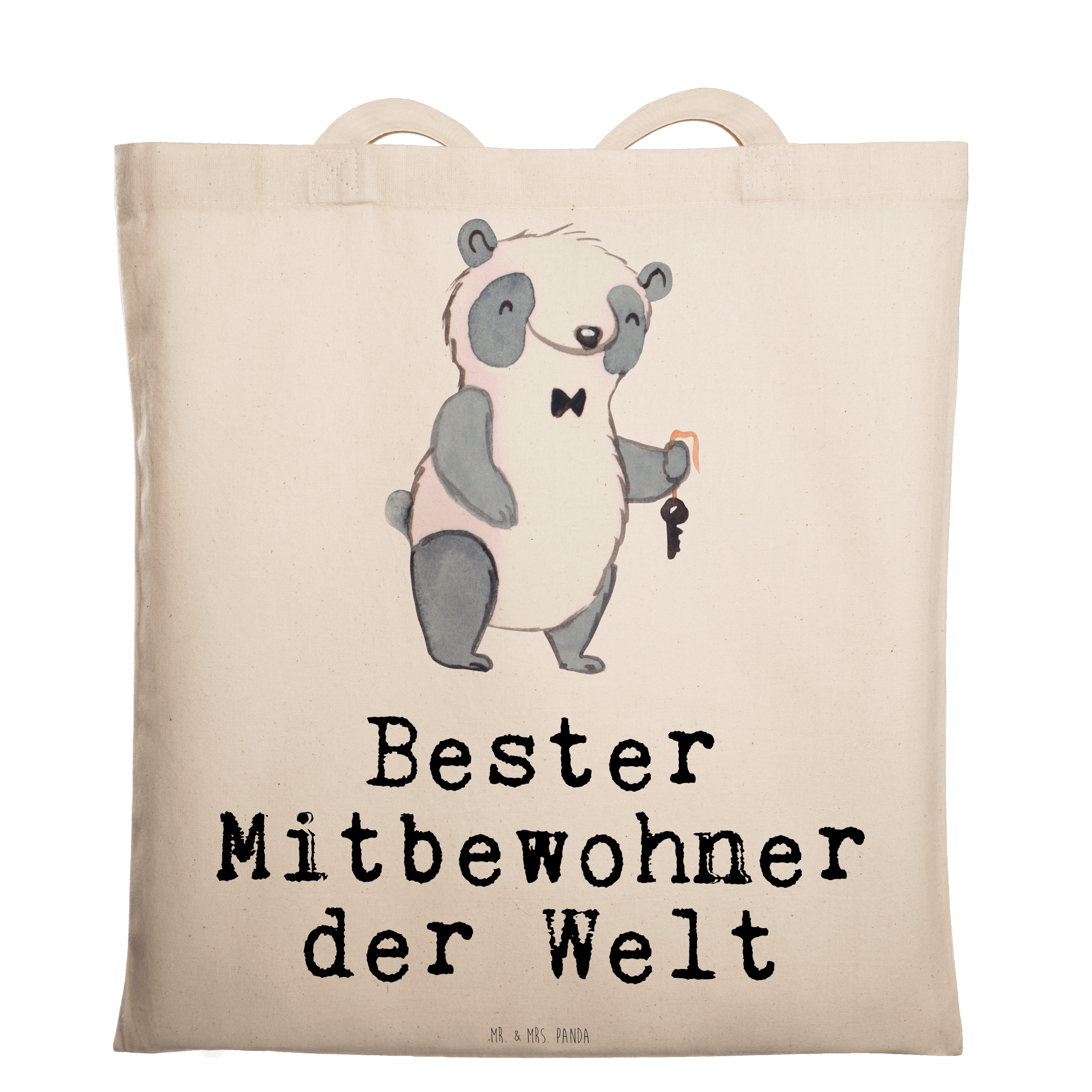 Tragetasche Panda Bester Mitbewohner der Welt