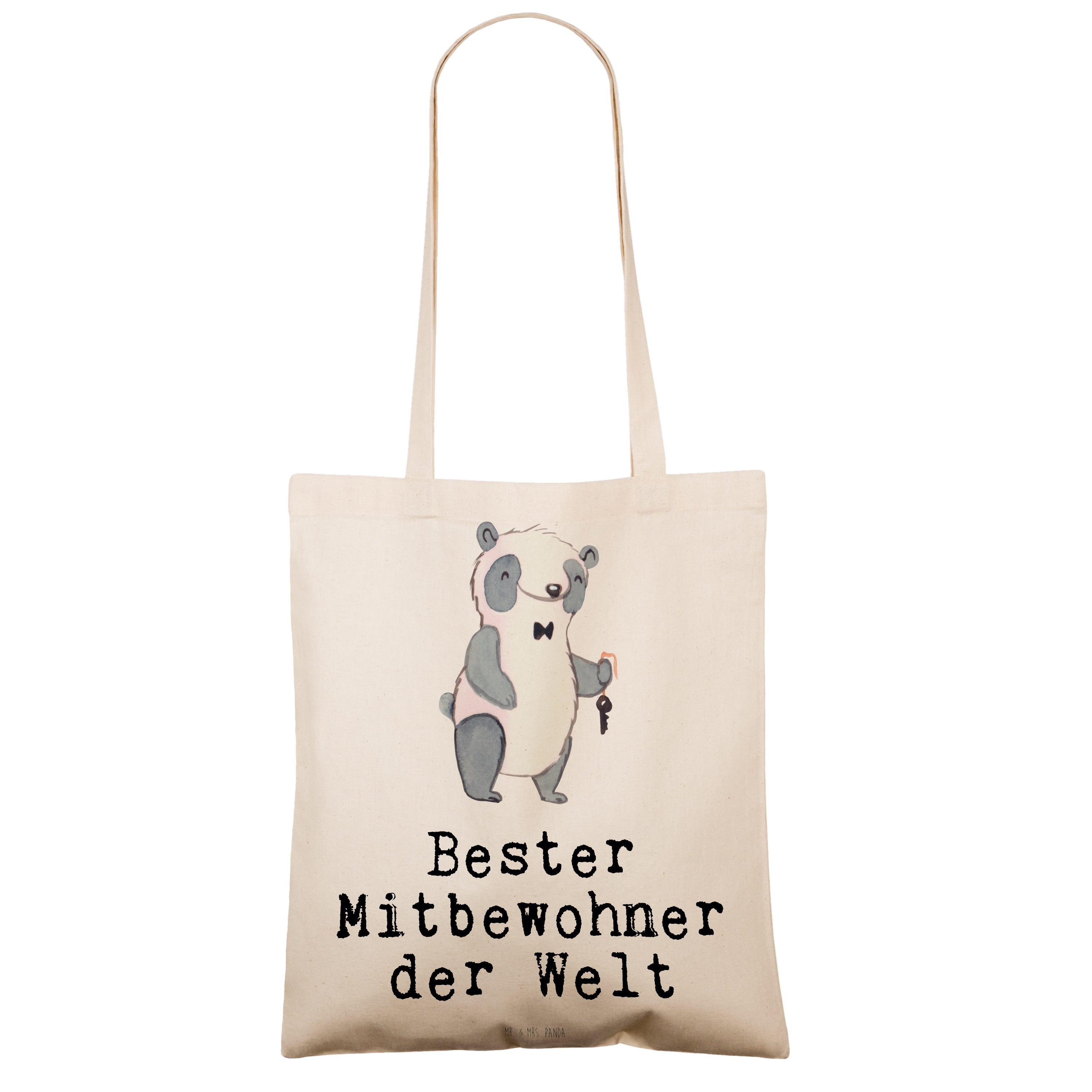 Tragetasche Panda Bester Mitbewohner der Welt