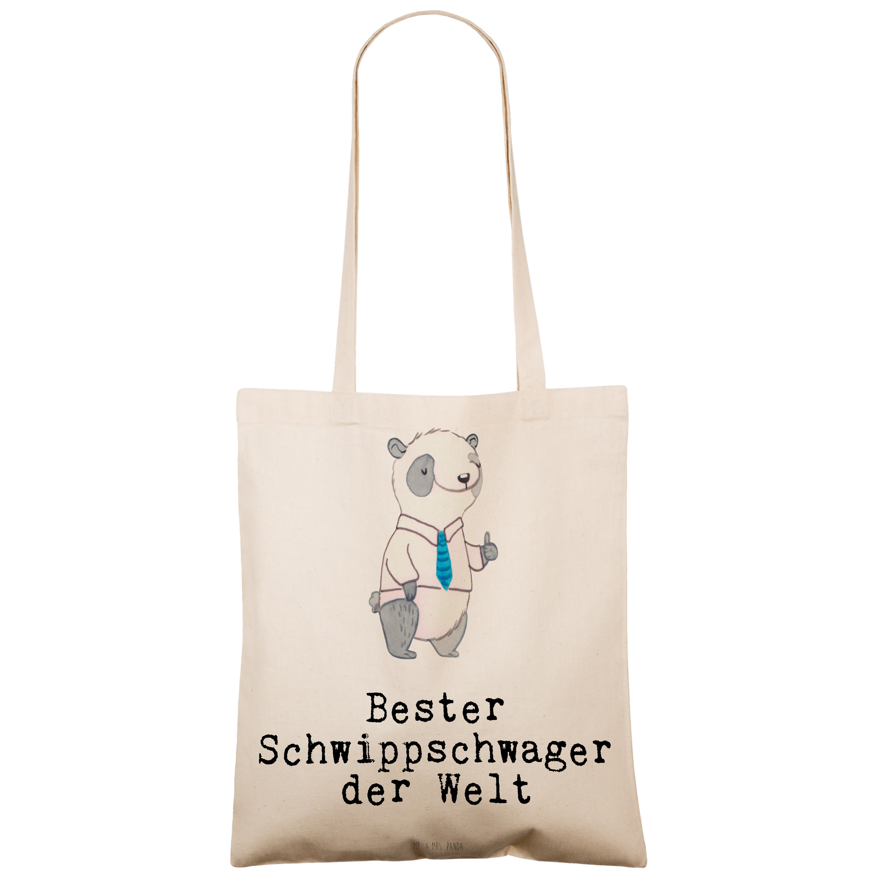 Tragetasche Panda Bester Schwippschwager der Welt