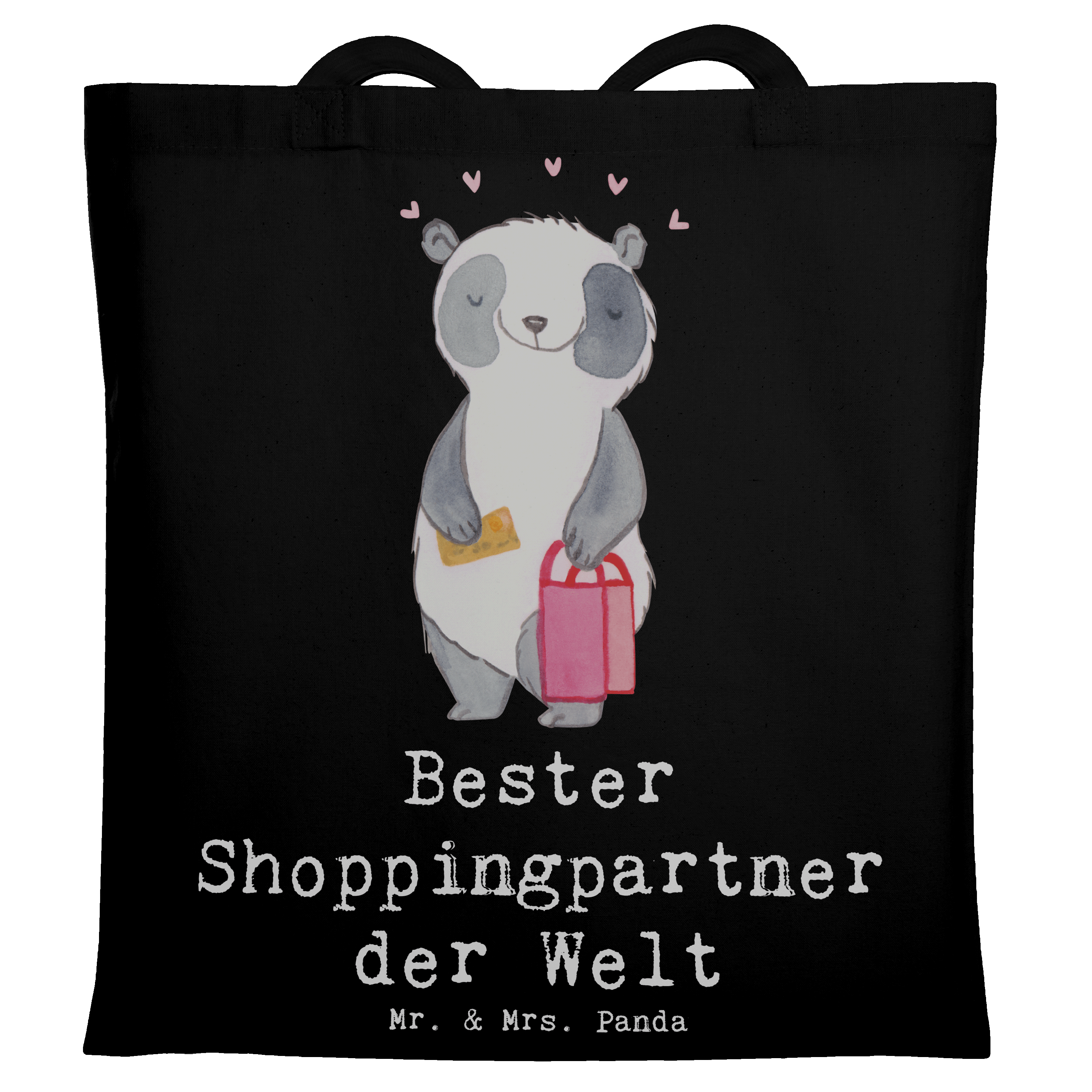 Tragetasche Panda Bester Shoppingpartner der Welt