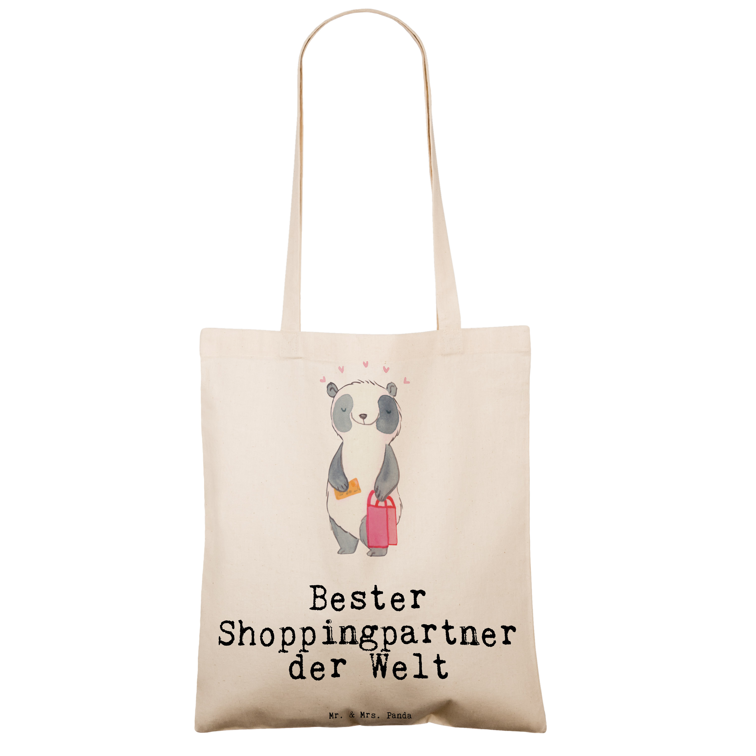 Tragetasche Panda Bester Shoppingpartner der Welt